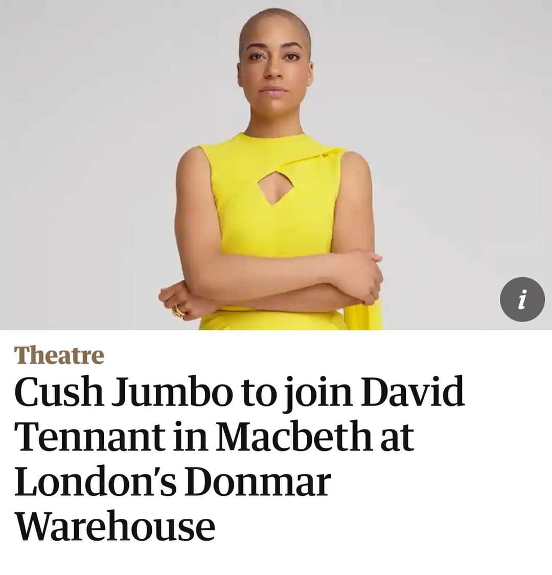 クーシュ・ジャンボのインスタグラム：「SURPRISE 😜  It’s Lady M Time 🎭   MACBETH @donmarwarehouse  8 Dec 2023 - 10 Feb 2024 Starring David Tennant  Directed by Max Webster  TICKETS ON SALE 9am TODAY!  Article in bio  #davidtennant  #macbeth  #shakespeare  #theatre」