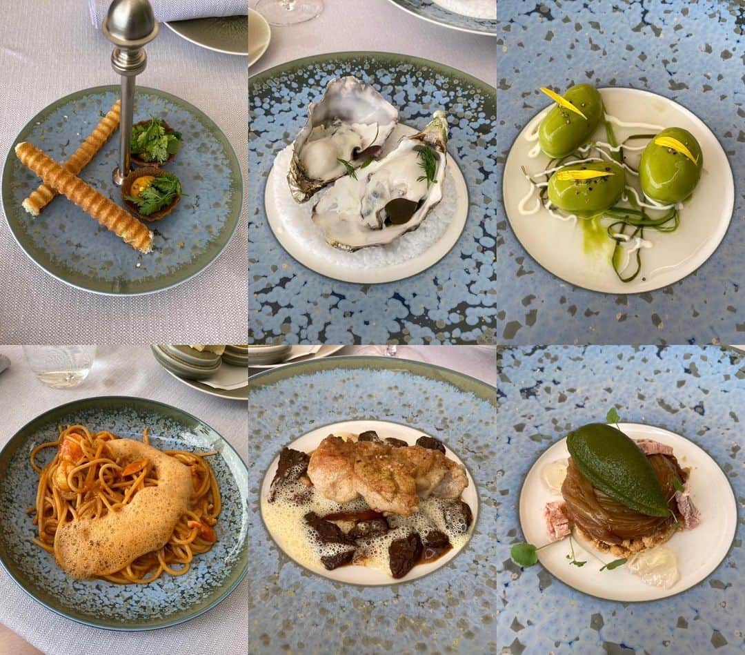 希沙 健康美のインスタグラム：「Par coïncidence, le chef vient aussi à MonacoMerci pour la nourriture délicieuse et le temps merveilleux. 奇遇な事にシェフもモナコに来られてるとの事で👨‍🍳 素晴らしいお時間を🇲🇨 @yannickalleno  @hotelhermitagemc  #monaco #monacolife #mónaco #monaco🇮🇩 #yannick #france #france🇫🇷 #フランス語が下手で申し訳ありません #gourmet #gourmetfood #japon #🇫🇷 #🇲🇨 #🇯🇵」