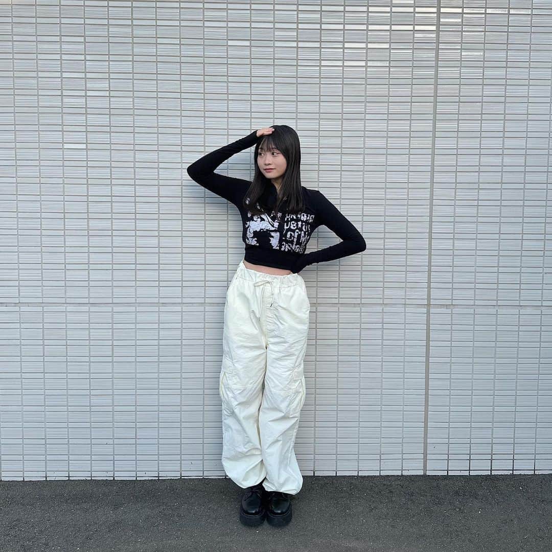 古園井寧々のインスタグラム：「ここ最近で一番おいしかったアイスはたい焼きアイスです ・ ・ ・  #wego  #ウィゴー  #wegoコーデ @wego_official」