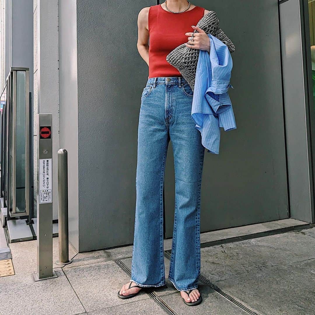maai0528のインスタグラム：「〻🧑🏻‍🦰🦩🍉🍹 Ｏotd‥🌻 暑すぎてタンクが ちょーどよかった♡ ． ． ． #workout  #MOUSSY #M_MOUSSY #blkby  #sheltterselect  #pixelで撮影」