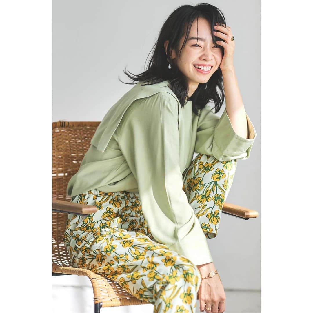 権藤朱実のインスタグラム：「. My work. 『Green Parks』 →@green_parks #greenparks #グリーンパークス  #model #satorujapan #akemigondo #モデル #サトルジャパン #権藤朱実 →@satorujapan_official →@akemigondo ☑︎プロフィールのリンクにて、写真公開中☆  やることがいっぱいで・・・ 頭コンガラガリソウ😵‍💫  でも、楽しいので乗り切ります🤣」