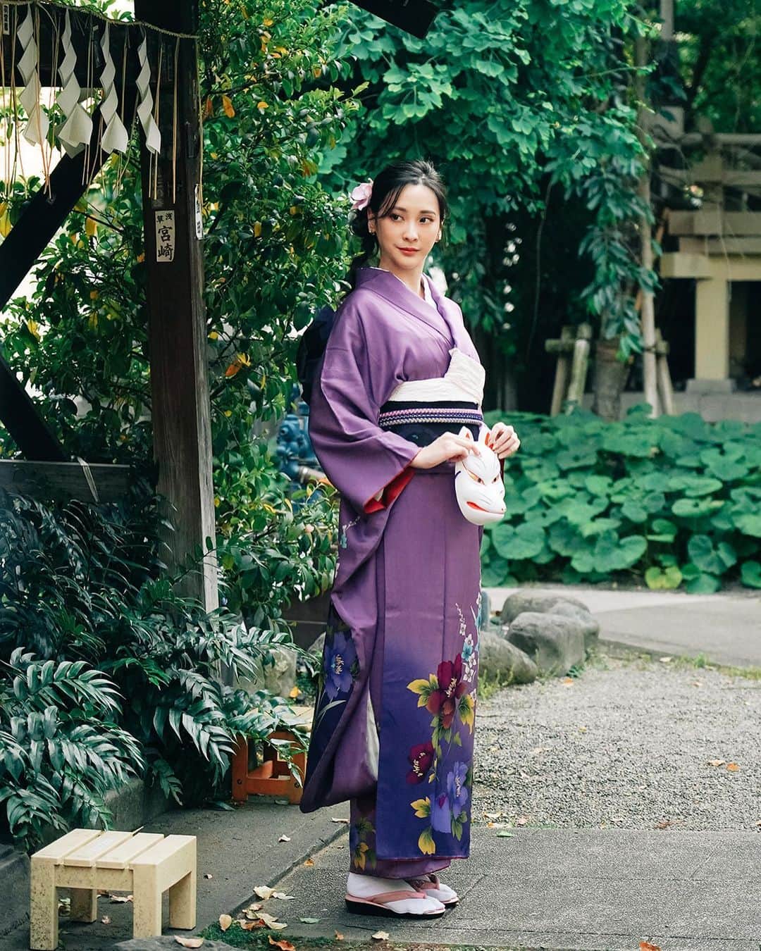 王子妃さんのインスタグラム写真 - (王子妃Instagram)「噢！紫妃～💜  👘&📸： @fujihanami_kimono  #着物 #着物レンタル #着物女子 #着物モデル」5月16日 18時28分 - fay198978