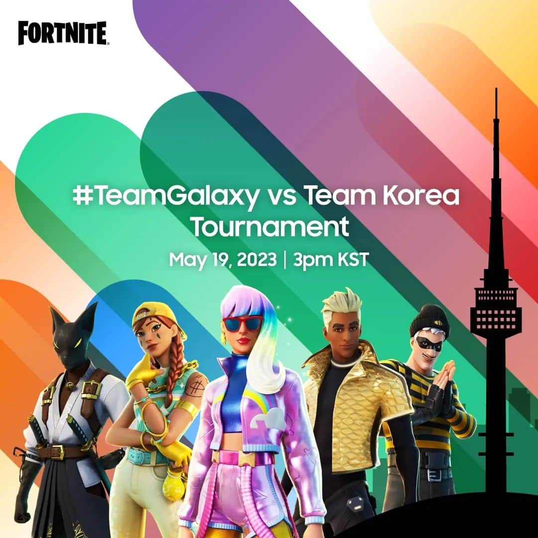 Samsung Mobileのインスタグラム：「Just 3 days till the highly-awaited #TeamGalaxy vs. Team Korea Tournament! Watch as the teams slug it out on Fortnite Mobile live on Twitch – each with the all-powerful #GalaxyS23 Ultra in hand. Follow us and turn on your notifications to catch the livestream: www.twitch.tv/samsungmobile #PlayGalaxy」