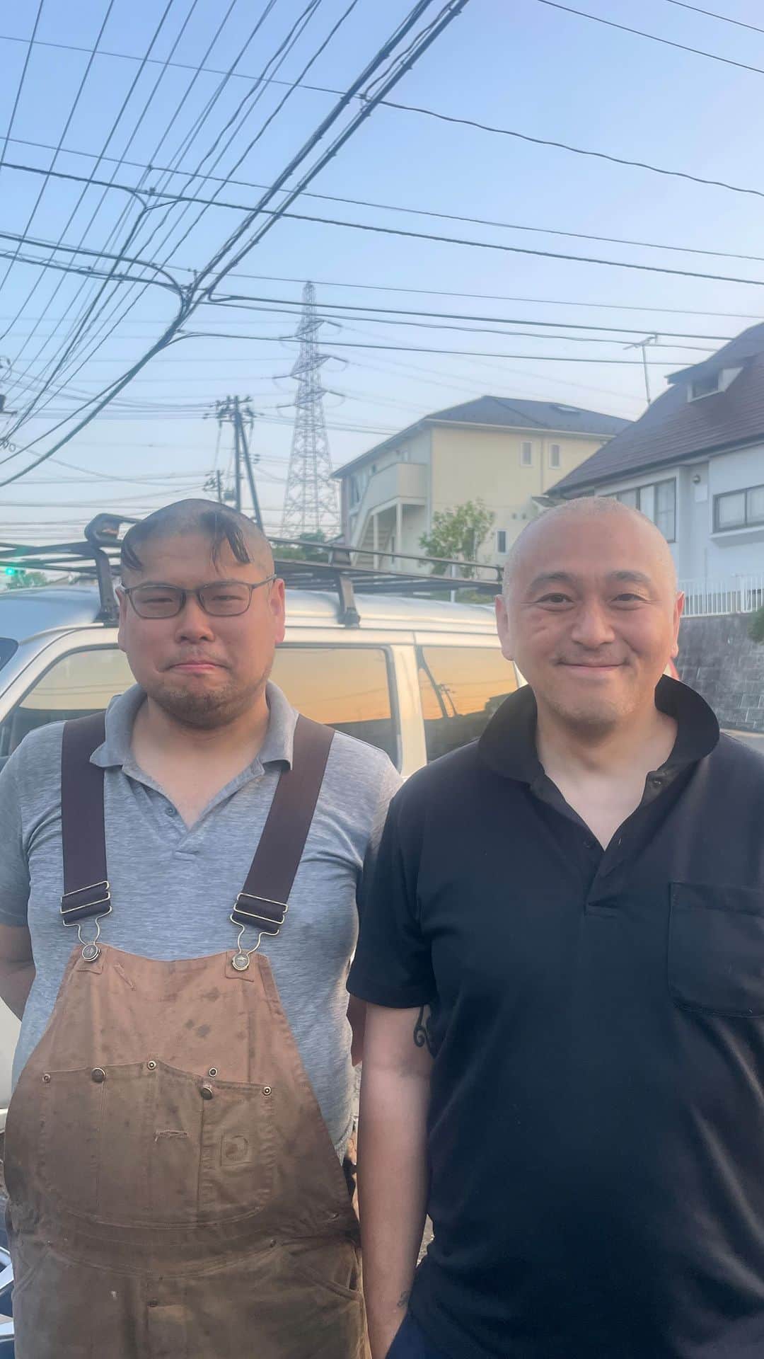 成田亮のインスタグラム：「R3 芸北国際スキー場でのレース、 @yoshiatsuta ヨッシーとお約束をしました。スキー場は450有利だし学くんに勝っても負けても、まちゃに負けたら坊主な！と先輩に言われました。結果、250のまちゃに負け、タカセ君にも負け…約束通り坊主にしました👨🏼‍🦲次戦は僕にヨッシー負けたら坊主ね😑」