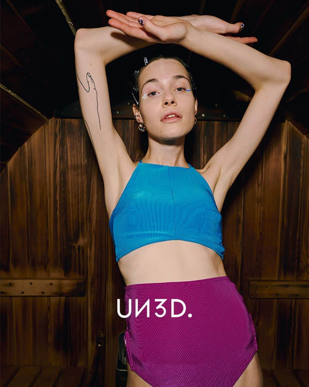 UN3D.（アンスリード）さんのインスタグラム写真 - (UN3D.（アンスリード）Instagram)「UN3D. 2023 SUMMER COLLECTION  SWIM WEAR  BRA TOP 15,400 YEN tax in  HIGH WEST SHORTS 15,400 YEN tax in  #UN3D#UN3D2023SS#SUMMER#collection#swimwear」5月16日 19時33分 - un3d_official