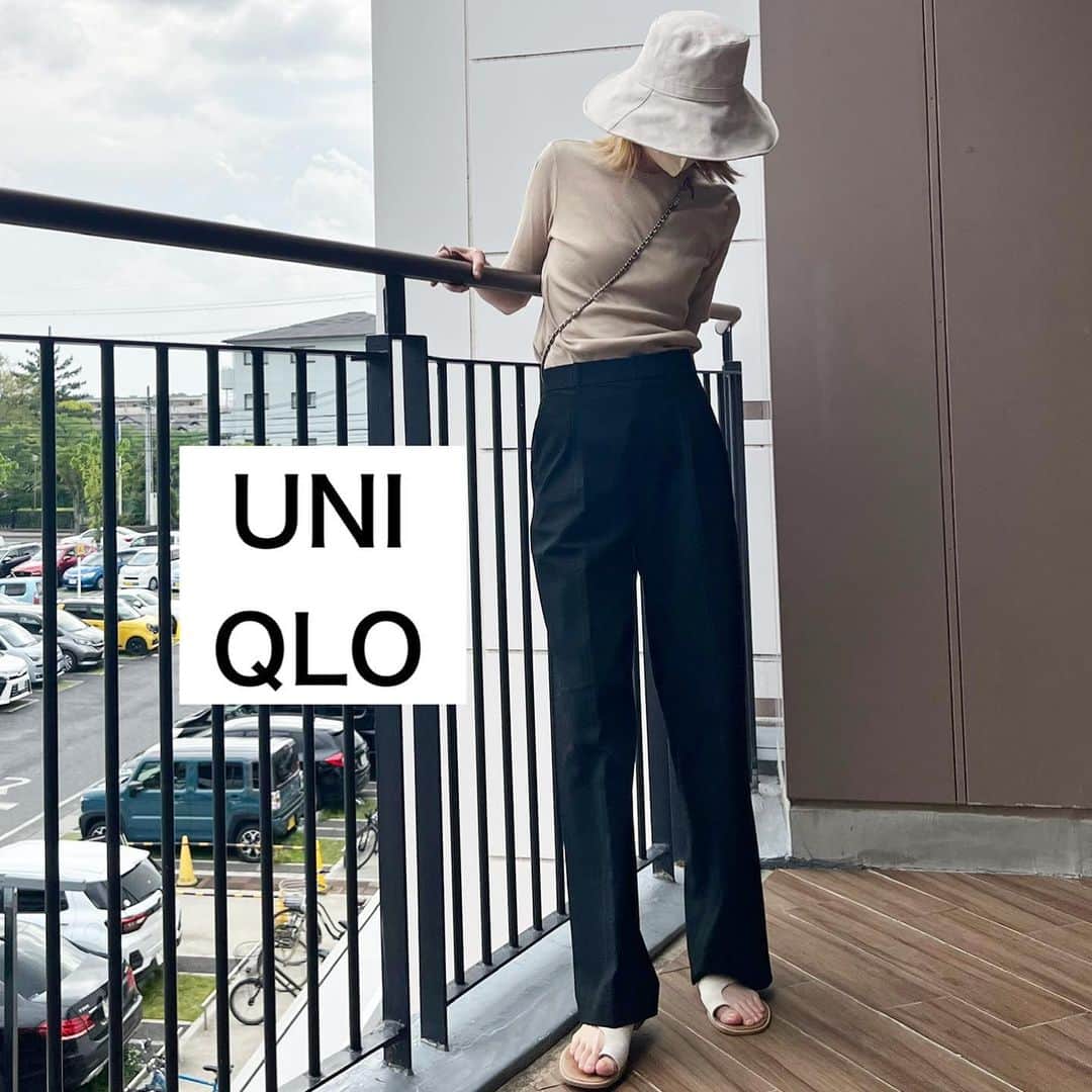 asuka0119のインスタグラム：「楽しかった♥️  大好きな友達とlunchからのユニクロへ🏃‍♂️  もはやジャンブ出来てないけどやりたいやつです😂  色違いで買ったUVハット♥️ この夏沢山使お♥️  hat shirt pants sandal  #uniqlo   #UVカットワイドブリムハット  #リブクルーネックt   #タックワイドパンツ  ワンタック  #トングサンダル  #ユニクロきれいめ部  #ユニジョ #アラフォー #アラフォーコーデ  #プチプラコーデ  #プチプラ高見えコーデ  #ユニクロコーデ #ユニクロ購入品  #高身長コーデ  #高身長女子  #高身長#locari #上下ユニクロ部  #着回しコーデ #uniqloginza2023ss #ユニクロ23春夏何買った  #春コーデ #推しユニクロ2023 #キャップコーデ #40代コーデ」