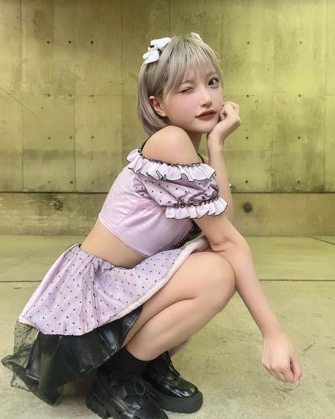 東條ゆりあのインスタグラム：「やっぱりアイドルしとる時がいちばんたのしい(^ ̥_ ̫ _ ̥^)  みんなのおかげ！」