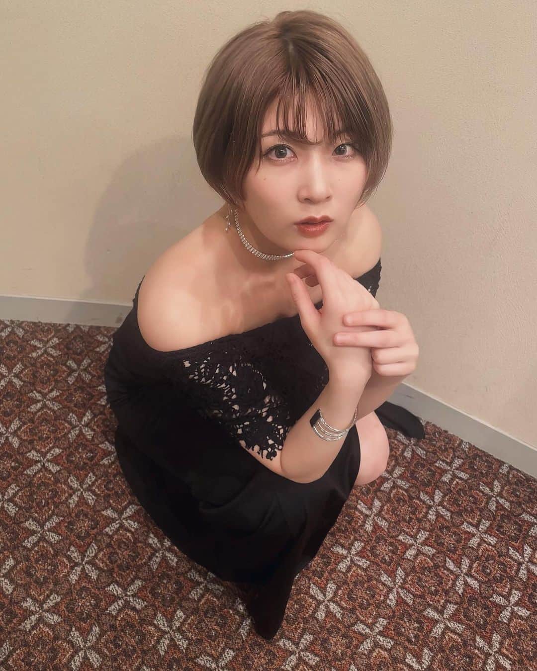 安納サオリのインスタグラム：「いつぞやのドレス着た時  #安納サオリ #プロレスラー」