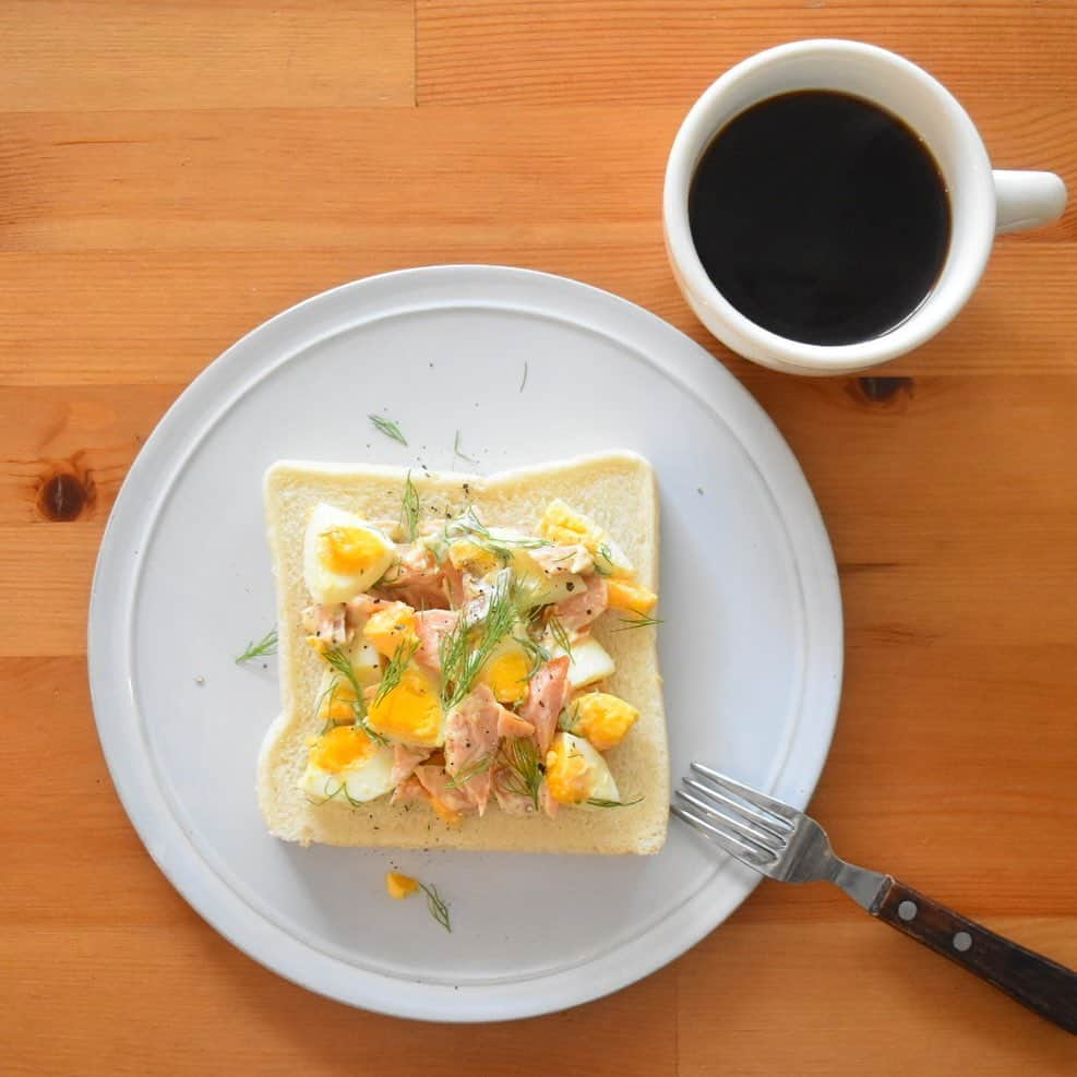 山崎佳のインスタグラム：「Today’s breakfast.」