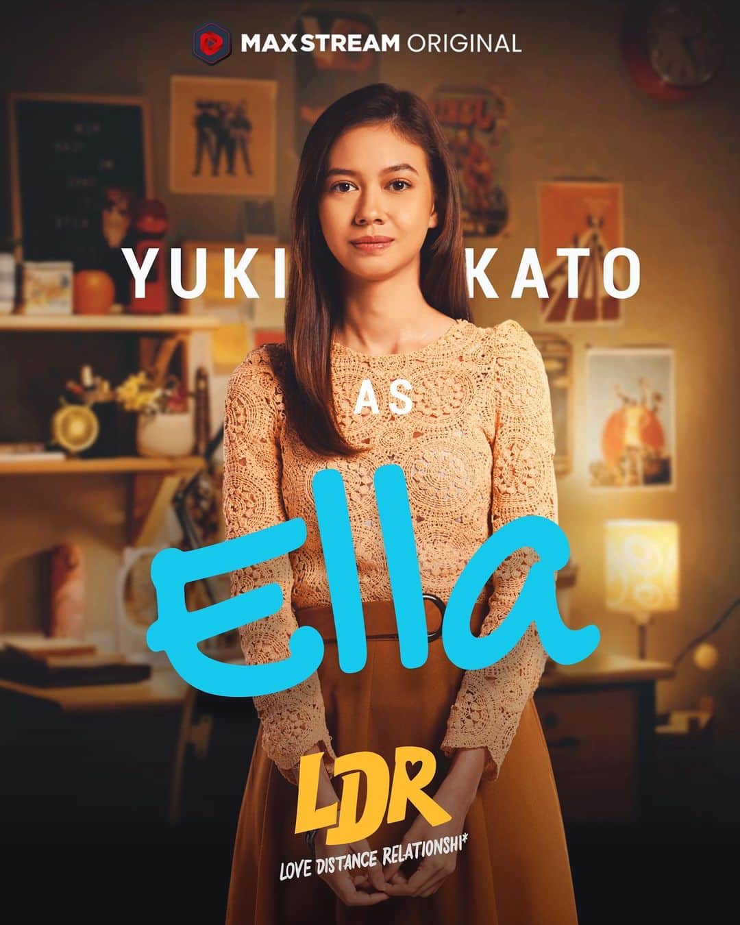 ユキ・カトウのインスタグラム：「Siapa yang udah denger suara hati Ella di @filmldr ?  Suara isi hati tentang hubungan jarak jauh itu ternyata @yukikt as Ella  #MAXstream #MAXstreamOriginal #FilmLDR」