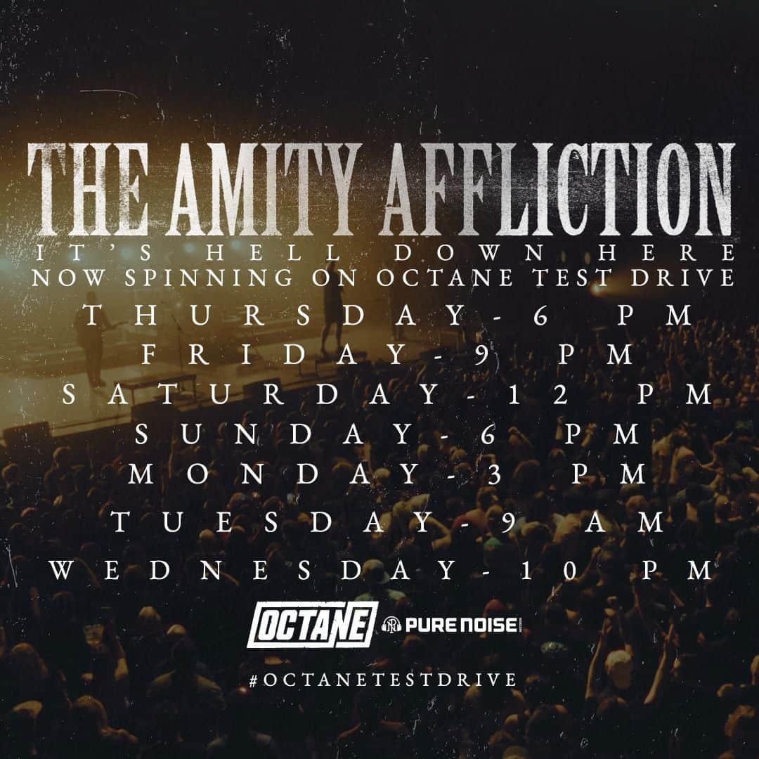 The Amity Afflictionさんのインスタグラム写真 - (The Amity AfflictionInstagram)「Love listening to us on #OctaneTestDrive?? Let them know! Tweet them, tag them, yell it at them, whatever you've got to do to make sure @sxmoctane knows that you want to keep hearing it 📣👻🎧」5月16日 23時00分 - theamityaffliction