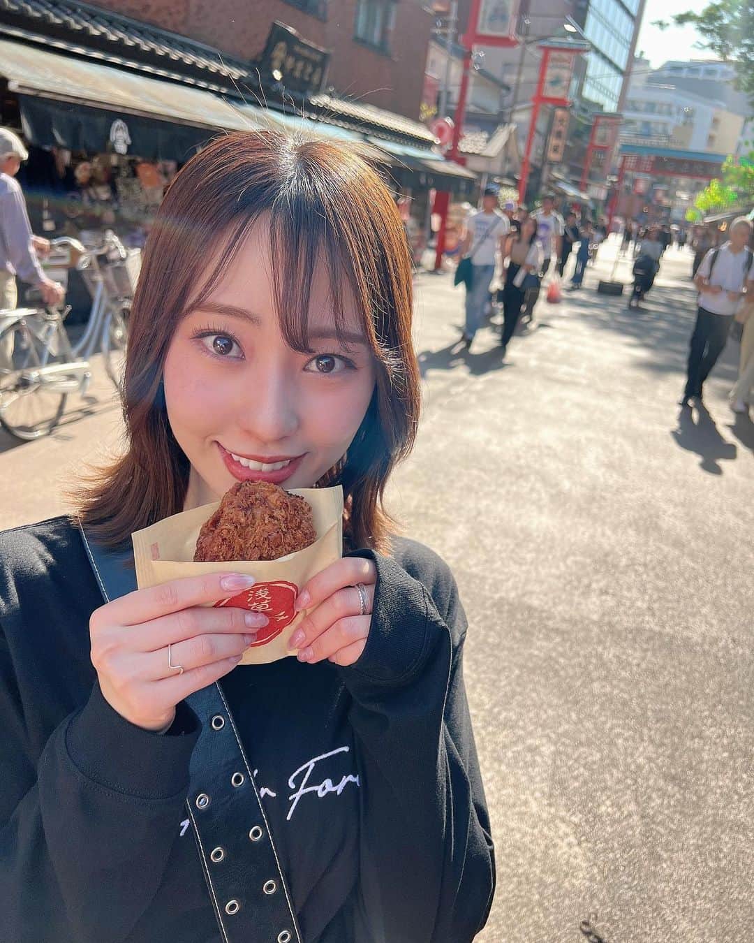 のインスタグラム：「♡ このメンチカツ、この後、 誰が落とす事想像できた？🥲」