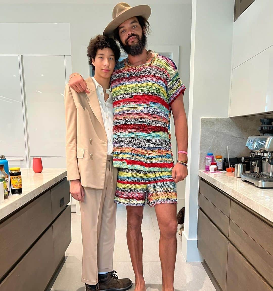 ジョアキム・ノアのインスタグラム：「My little guy 15. Time is flying. Happy birthday to the most special guy I know. Thanks for making us better Alex. No bullshit allowed when you come around that’s for sure. Thank you for trusting me and letting me be a part of your life.」