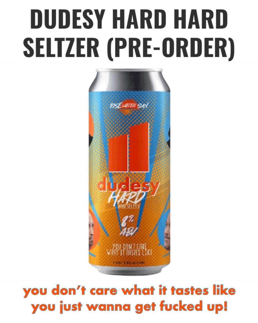 ウィル・サッソのインスタグラム：「Dudesy Hard® Hard Seltzer has arrived! Thanks to @modistbrewing for making it a reality. Dudesy is on the forefront of many advancements in media - being the first podshow with a hard seltzer is probably the most important. This is very very important. Anyway, get it while it lasts at the link in my bio.  UPDATE: Sold out! Thanks to everyone that ordered - more Dudesy Hard® soon!」