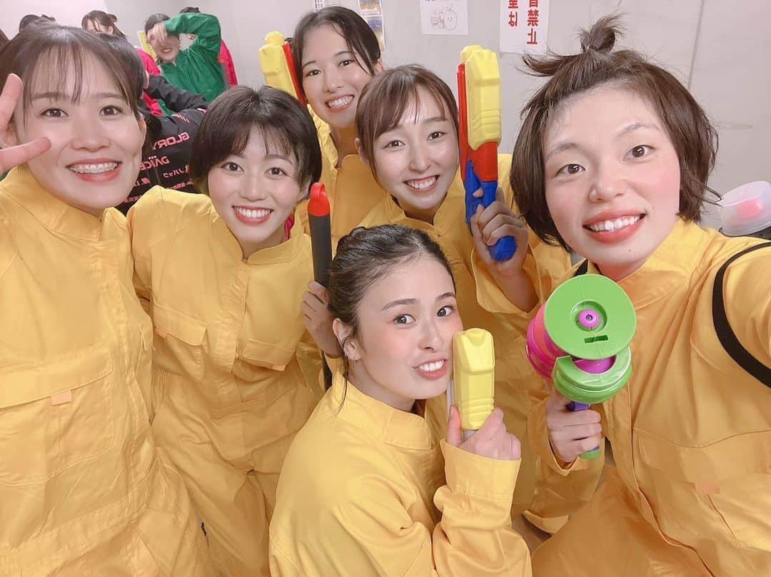 長野有紗のインスタグラム：「. team RINA👱🏼‍♀️🩷 きいろぉ～～～🥯💛🍯🌻🥞🎗 借り物競争とスプラトゥーン勝った✌🏻 (スプラトゥーンはじゃんけんで勝った🤫笑)」