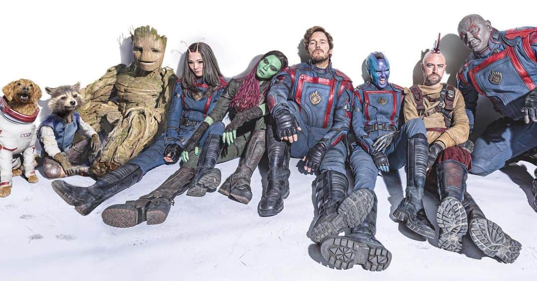 ジェームズ・ガンのインスタグラム：「Many of you have been asking me for this photo; it doesn’t fit perfectly here but you can get the full thing on my Bluesky or Twitter. #GuardiansoftheGalaxyVol3 #GotGVol3」