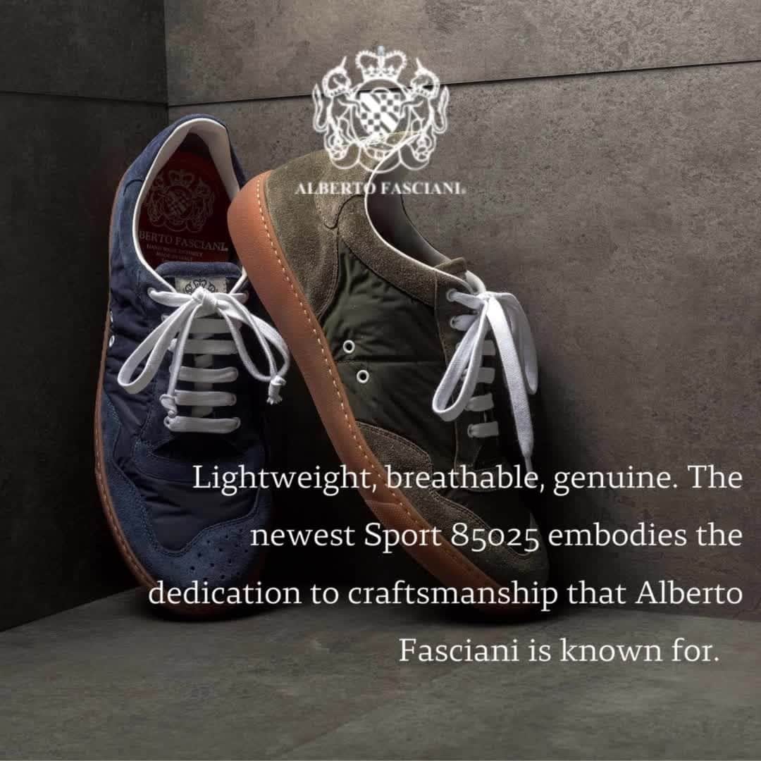 アルベルトファッシャーニのインスタグラム：「Lightweight, breathable, genuine. The newest Sport 85025 embodies the dedication to craftsmanship that Alberto Fasciani is known for.⁠ ⁠ Discover more online & in stores:⁠ www.albertofasciani.it⁠ ⁠ #newarrivals #easy #comfort」