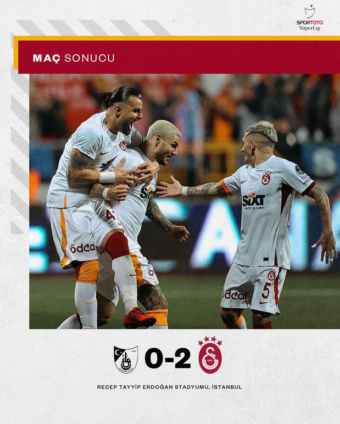 ガラタサライSKさんのインスタグラム写真 - (ガラタサライSKInstagram)「3️⃣ puanı 2️⃣ golle alıyoruz! 😎💪  İstanbulspor 0-2 Galatasaray 👏  #İSTvGS」5月17日 4時14分 - galatasaray