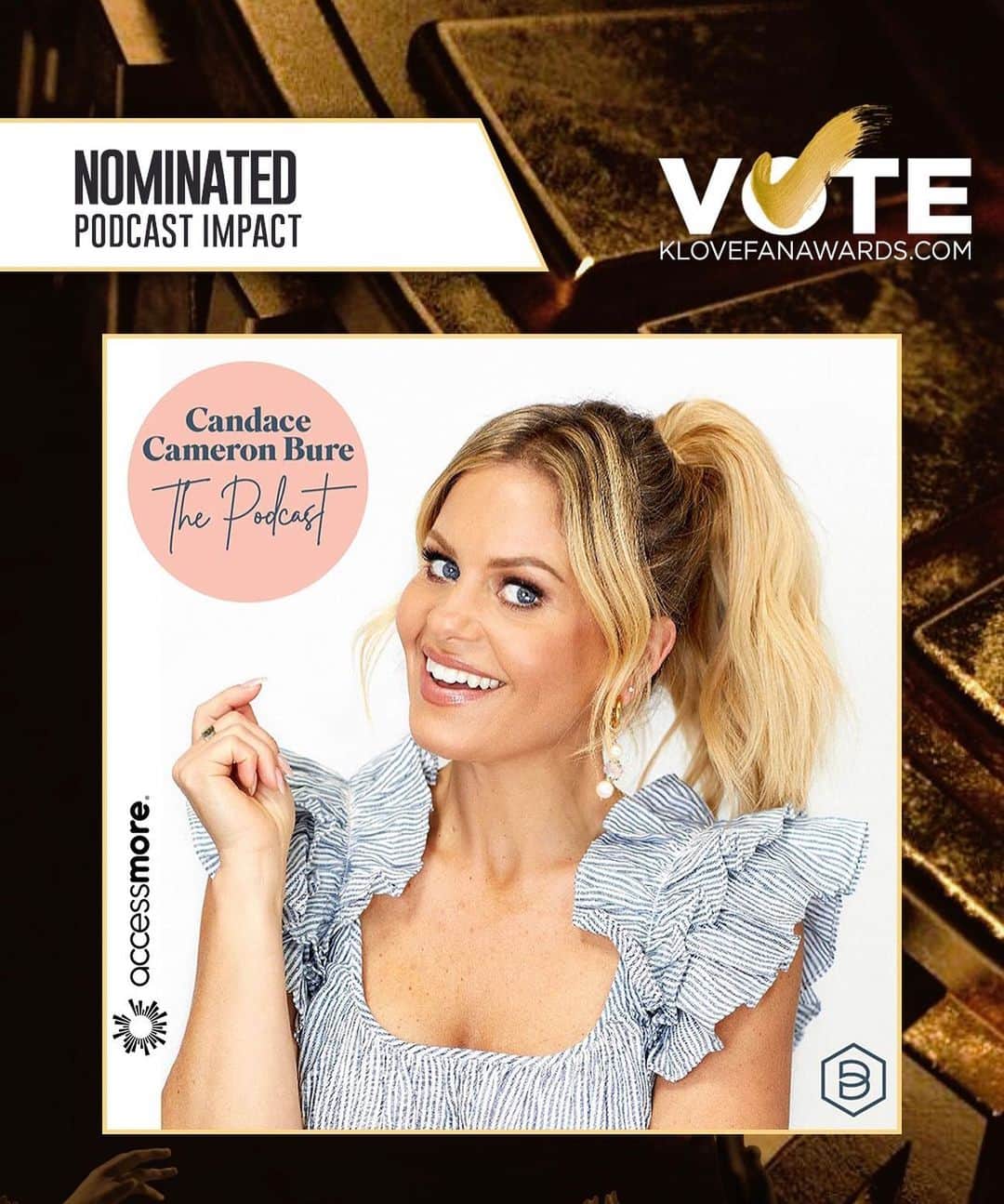 キャンディス・キャメロン・ブレのインスタグラム：「WOW! @candacecameronburepodcast has been nominated for the 2023 KLove Fan Awards. I launched this podcast just last November and have already had thousands of people say how much the conversations with @taraleighcobble and @dontmomalone are encouraging and life-changing.  I’m so grateful you’re listening and the work is worth it! You can vote until May 26th at Klovefanawards.com.   I’m sitting down next week to start recording my summer series releasing June 20th – can’t wait to share who the next co-host is!」