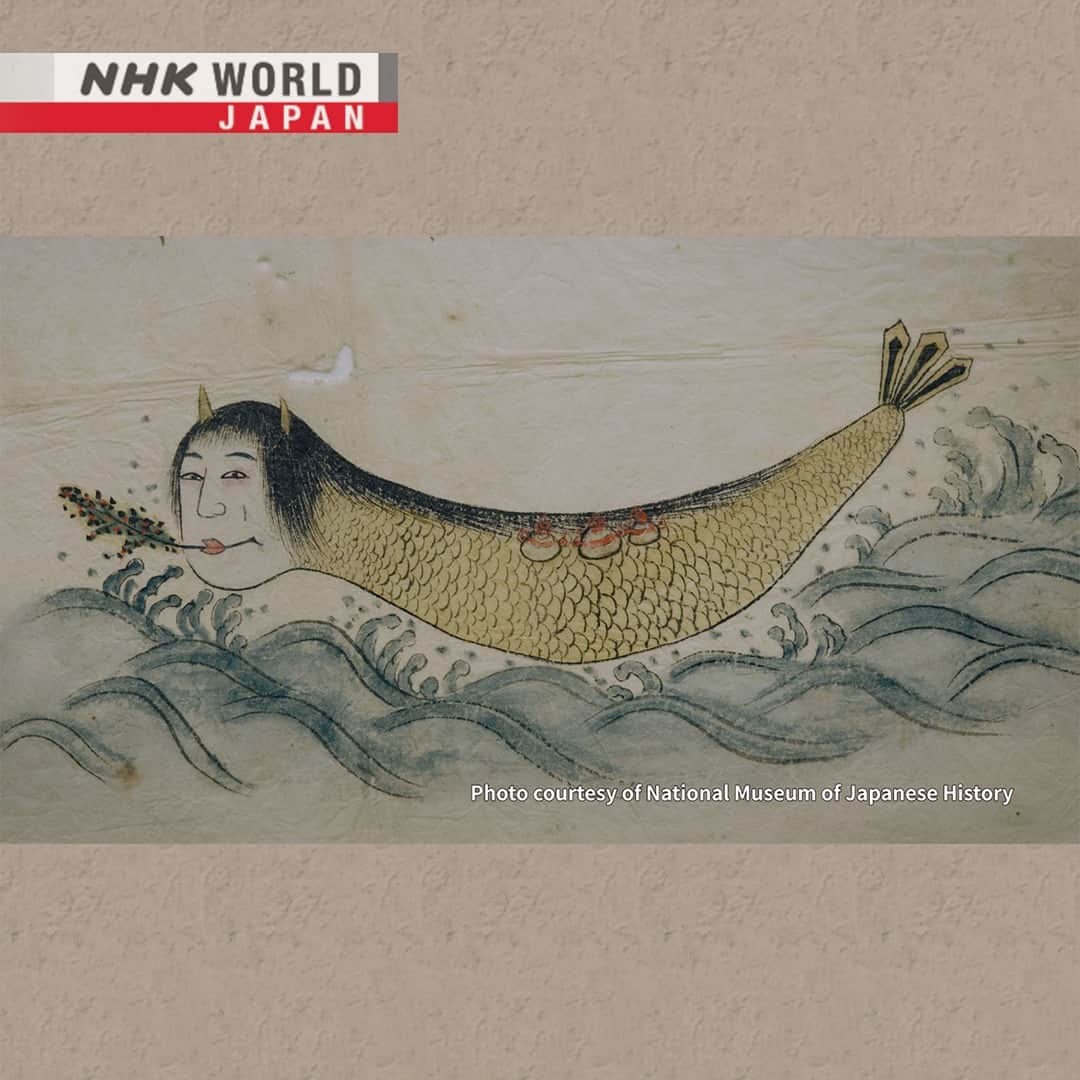 NHK「WORLD-JAPAN」さんのインスタグラム写真 - (NHK「WORLD-JAPAN」Instagram)「Does this image of a mermaid-like yokai look somewhat familiar? 🤔 As with the amabie which became so popular during COVID-19, this is another prophetic creature called a himeuo. 🔮 Over the centuries in Japan, many such beings have emerged to warn and protect from illness and other misfortunes. 🧜‍♀️🙂 . 👉Discover more about these legendary creatures｜Watch｜Time and Tide - YOKAI: Exploring Hidden Japanese Folklore - HIMEUO｜Free On Demand｜NHK WORLD-JAPAN website.👀 . 👉Follow the link in our bio for more on the latest from Japan. . 👉If we’re on your Favorites list you won’t miss a post. . . #himeuo #姫魚 #yokai #妖怪 #supernatural #かわら版 #edo #amabie #アマビエ #jinjahime #神社姫 #amabiko #アマビコ #件 #japanesefolklore #mermaid #oarfish #リュウグウノツカイ #nagasaki #saga #shikoku #dejima #omura #tokyo #japan #nhkworldjapan」5月18日 6時00分 - nhkworldjapan