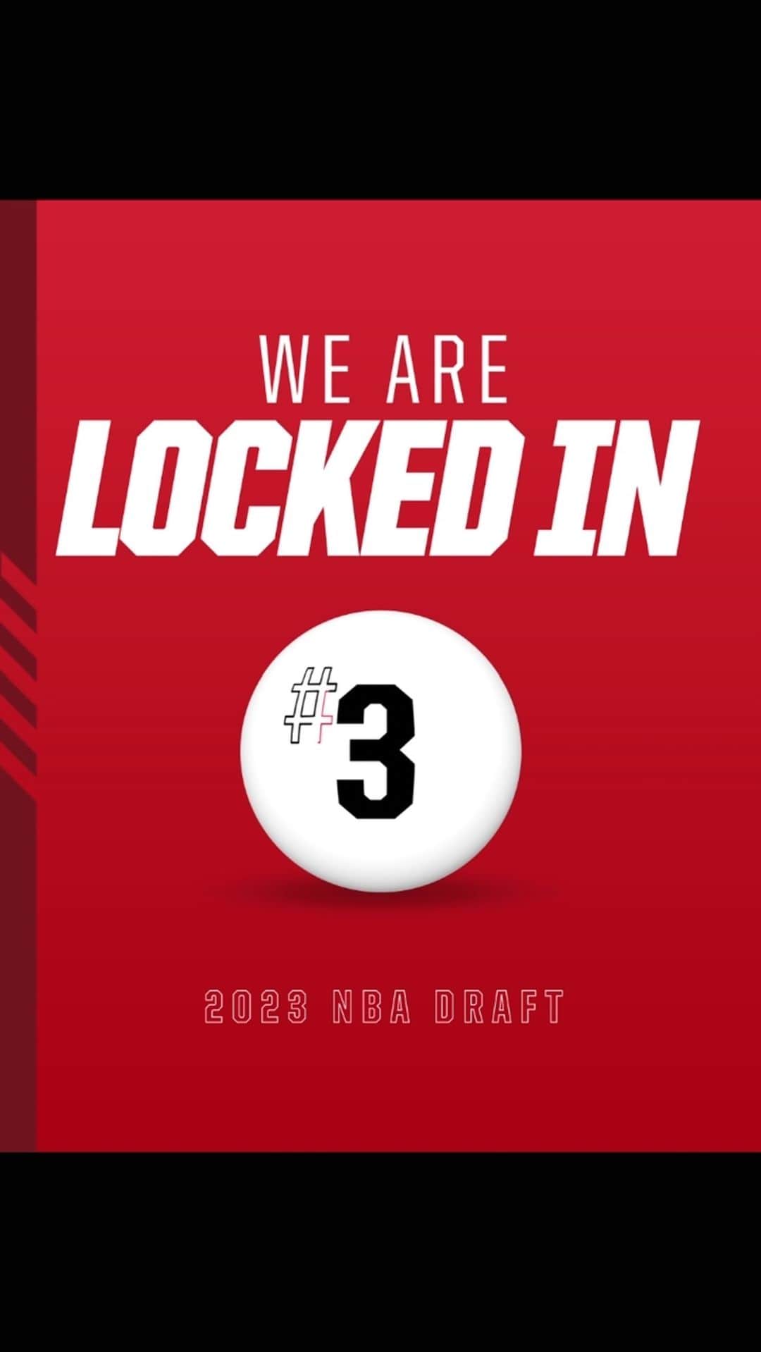 ポートランド・トレイルブレイザーズのインスタグラム：「Came away with the 3rd overall pick in the 2023 #NBADraft 😎」