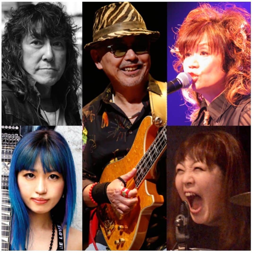田村直美のインスタグラム：「爆ROCkⅡ〜2nd attack〜 5/18目黒ブルースアレイジャパン 準備万端‼️笑いっぱなしのリハーサル‼️ そして、みんなカッコいい かなり爆‼️ww 配信もあります　 https://eplus.jp/sf/detail/3835510001-P0030001  Ba鳴瀬喜博 Gt北島健二 GtRie a.k.a. Suzaku DrGrace Vo田村直美  東京BAJ info.03-5740-6041(平日 12～19時)」