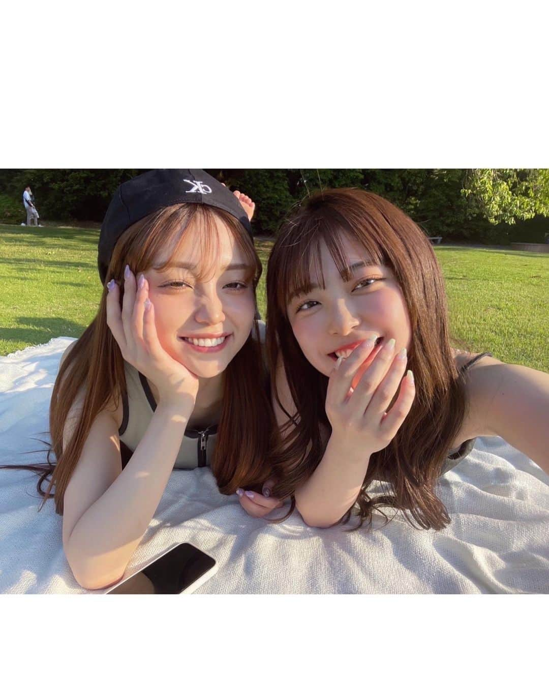 山崎美優（みゆ）さんのインスタグラム写真 - (山崎美優（みゆ）Instagram)「ゆーかとピクニック2回目した👒💞」5月17日 21時00分 - miyu_911_m