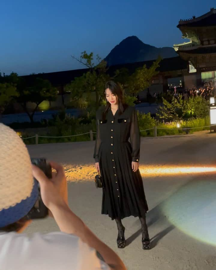 シン・ミナのインスタグラム：「@gucci  #GucciCruise24」