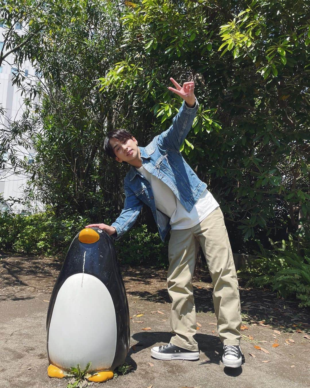 佐藤友祐 のインスタグラム：「お散歩日和🐧  #ペンギン触ったら火傷した」