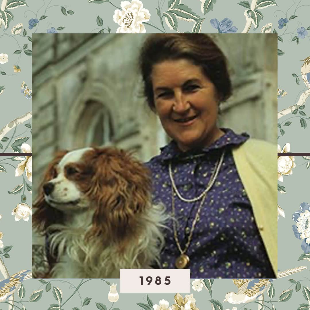 ローラアシュレイのインスタグラム：「Sadly in 1985, Laura Ashley passed away. She is sorely missed by family, friends and all who loved Laura Ashley. Her creative vision is still very much a part of the work today, a testament to our success and longevity.」