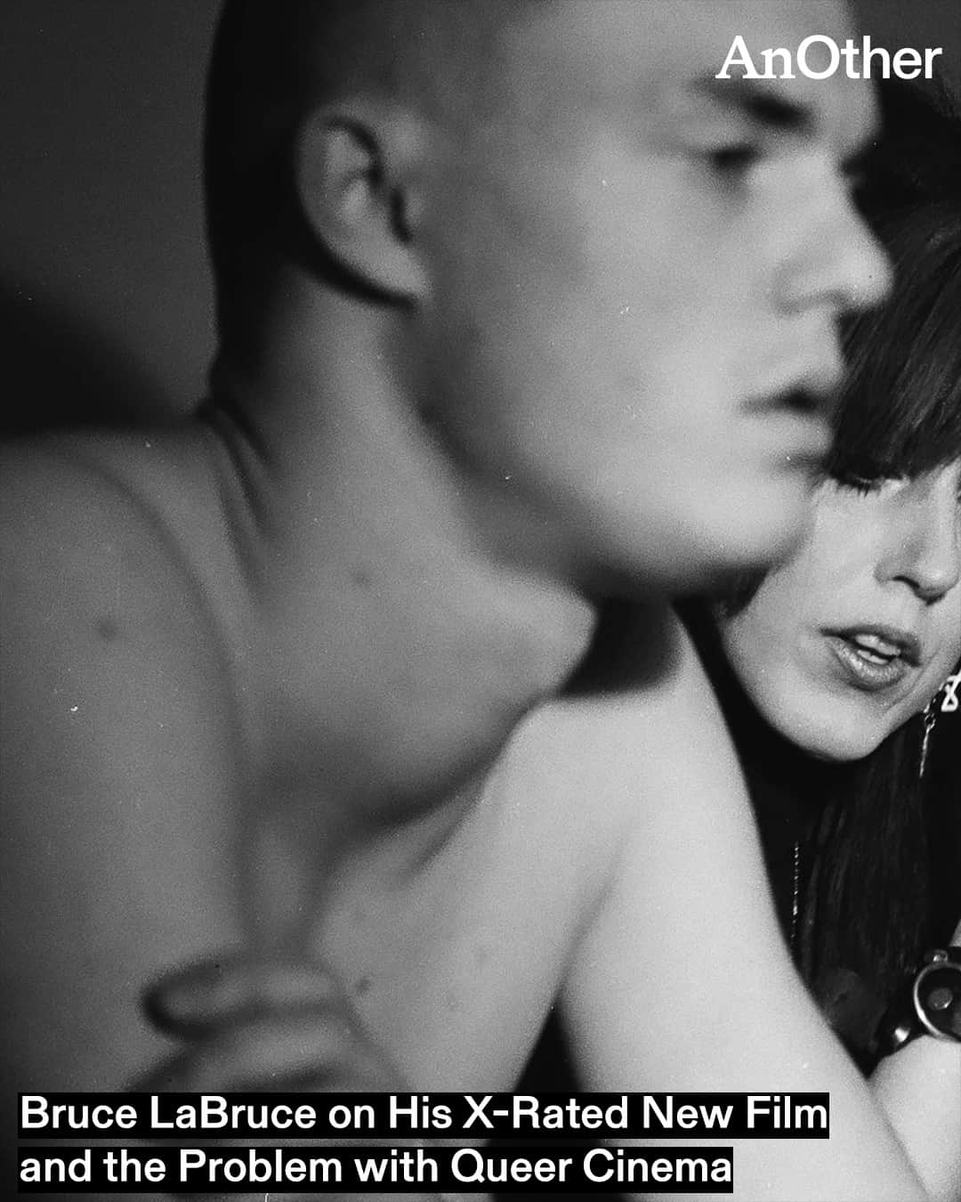 AnOther Magazineのインスタグラム：「@brucelabruce is no stranger to controversy. Throughout his career, he’s pushed the envelope with punk, sexually explicit queer cinema, from his trailblazing debut No Skin Off My Ass to Saint-Narcisse, a darkly comic, twincestuous romance 🔥⁠ ⁠ The Canadian filmmaker’s latest project is a pornographic remake of Pier Paolo Pasolini’s 1968 film Teorema. At the link in bio, he talks about camp, the line between erotica and porn, and why there’s no underground anymore 📲⁠ ⁠ "Pasolini, what draws me to him in particular, is his dialectical thinking and the way that he really embraces paradox," LaBruce tells @sam.moore94. "What I’m doing is almost like extending his work to its logical conclusion." ⁠ ⁠ 📸 1-2. No Skin Off My Ass, 1991 © the artist, courtesy of @apoliticalorg⁠ 3. Hustler White, 1996 © the artist, courtesy of @apoliticalorg⁠ 4-5. Production still from The Visitor, 2023 © the artist, courtesy of @apoliticalorg⁠ 6. Hustler White, 1996 © the artist, courtesy of @apoliticalorg⁠」