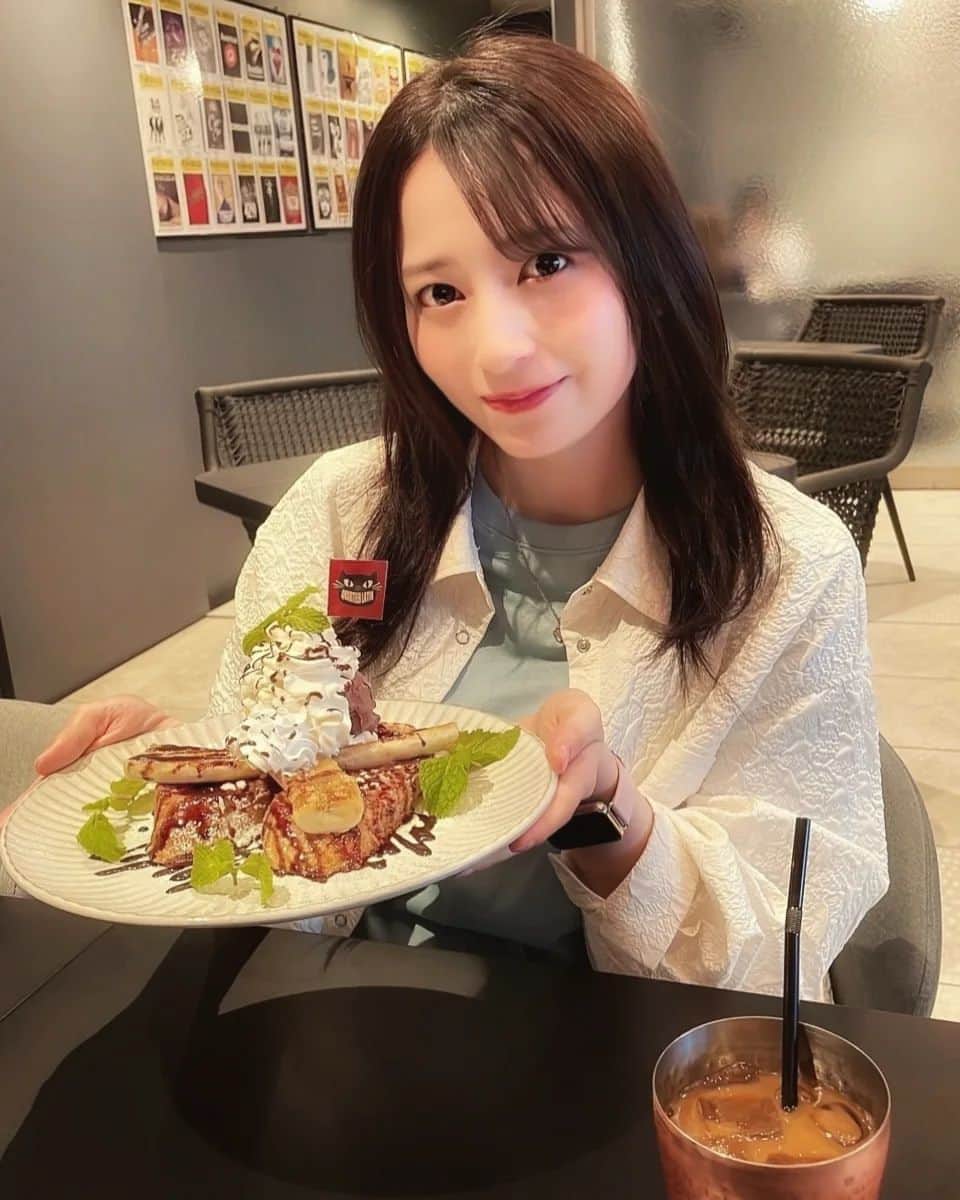佐々木優佳里のインスタグラム：「❤️  フレンチトースト！！ 美味しかったぁ～！！！！  #渋谷 #カフェ #フレンチトースト」