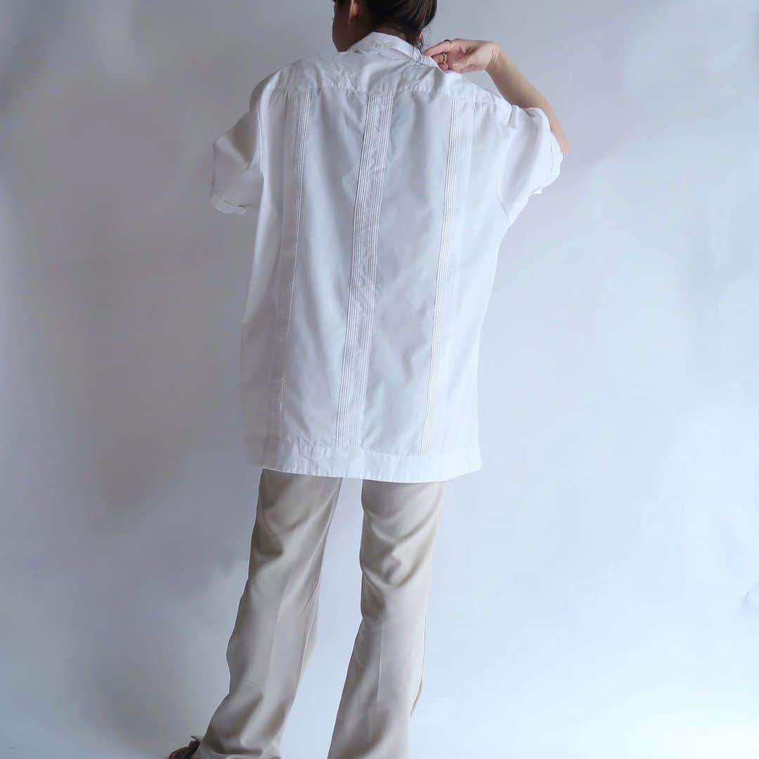 TheSunGoesDownさんのインスタグラム写真 - (TheSunGoesDownInstagram)「white cuba shirt  staff 157cm」5月17日 18時35分 - tsgd_tokyo