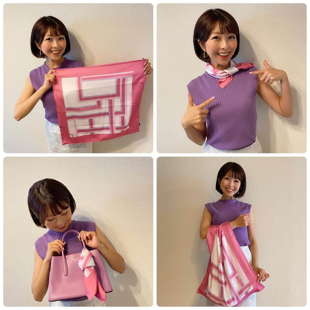 小尾渚沙のインスタグラム：「＼いよいよ明日発売🎉／  先日お伝えした @joso_scarfbag_official さんとコラボさせて頂いたスカーフバッグ❤️ いよいよ明日から発売開始です‼️  エコバッグとしてだけでなく、スカーフにもレジャーシートにも風呂敷にも、様々なシーンで使えますのでぜひ❤️  販売スケジュールは… 【5月18日(木)13時〜5月21日(日)23:59】‼️  送料無料の¥3,300（税込）です✨  楽天市場、インスタショップにて！ ▶︎▶︎ @joso_scarfbag_official  （写真をタップすると販売ページに飛べます）  販売期間が短いのでお早めに⚠️ 6/9(金)から順次発送予定です✨  私の大好きな色とデザインに仕上げて頂きました🩷✨  私も、母と義理の母にプレゼントしようかなと考えています🫶  ギフトにもぜひーーーーーっ🥰‼️ . . #josoスカーフバッグ #コラボ #コラボ商品 #スカーフバッグ #エコバッグ #便利アイテム」