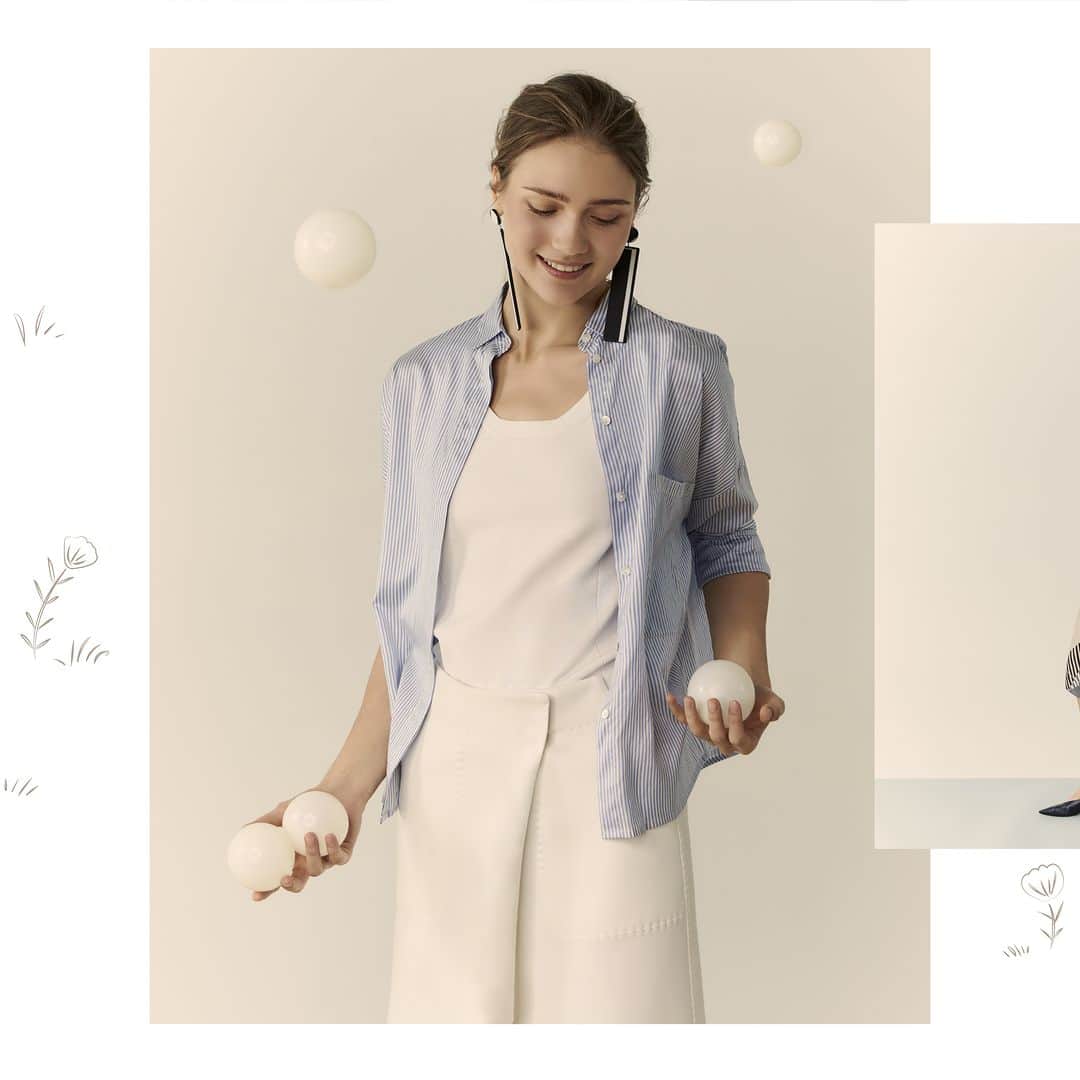 ANTEPRIMAのインスタグラム：「The Finest Essential.  “One is never over dressed or underdressed with a nice simple shirt.” – Izumi Ogino.  Enter the new season effortlessly with #ANTEPRIMA #SS23 #DeluxeShirt which both versatile and timeless for modern smart women. Exquisitely made in Italy, these shirts escalate the luxurious aura with delicate hand feel.   Shop the SS23 Collection now.  #SpringSummer2023 #SS23 #ANTEPRIMA #ReadyToWear #DeluxeShirts #Urban #NewEssential #Smart #SumerShimmering #ItalianStyle #WorkStyle #ItalianFashion #Miniature #MicroBag #MiniBag #CraftBag #CrochetBag #Handcraft #KnitBag #WorkBag #ItalianDesign #Craftmanship #アンテプリ」