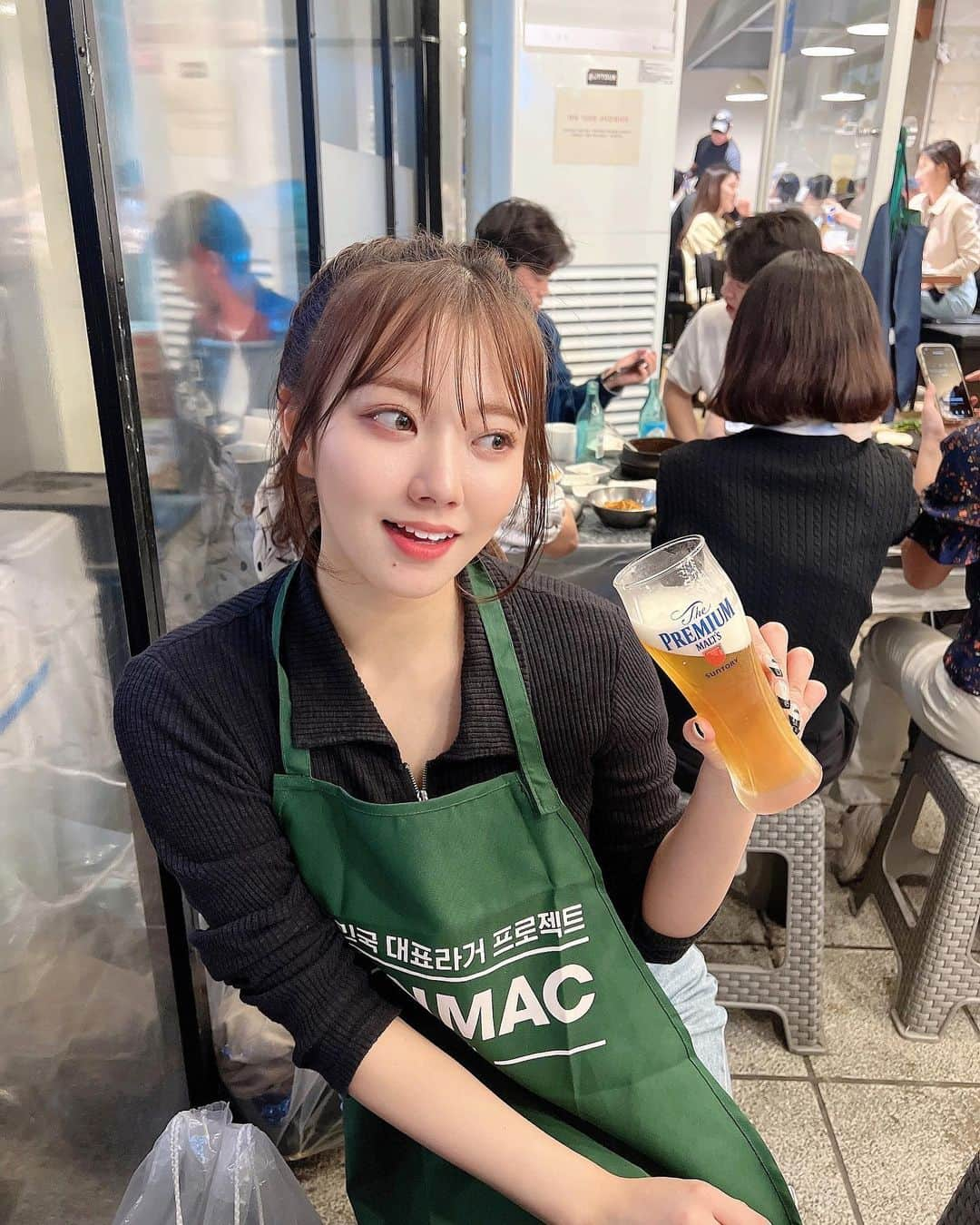 萩尾美聖さんのインスタグラム写真 - (萩尾美聖Instagram)「생맥주 마시러 갈 사람~~~🍻 日本の生ビール飲みたい🫨」5月17日 19時23分 - misato_hagio