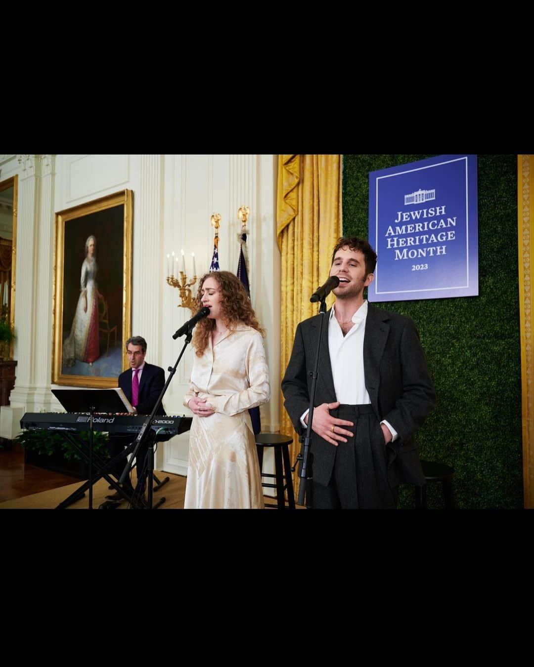 ベン・プラットさんのインスタグラム写真 - (ベン・プラットInstagram)「such an honor to represent @paradebway and perform for Jewish American Heritage Month at the White House 🔯💕」5月18日 6時19分 - bensplatt