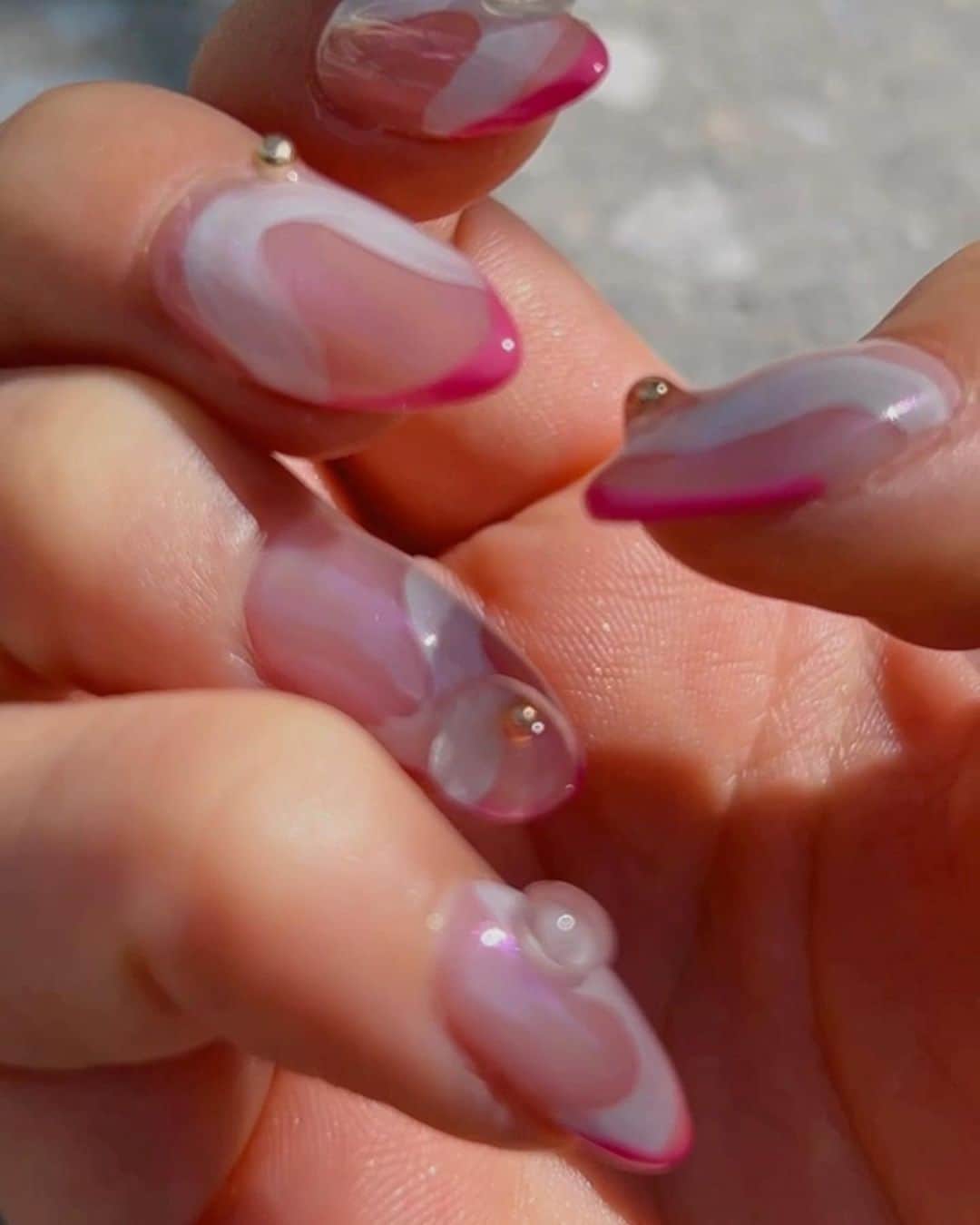 美舞のインスタグラム：「. . きゅん　💅🏽❤️ . #ネイルアート　#ネイル　#ネイルデザイン」