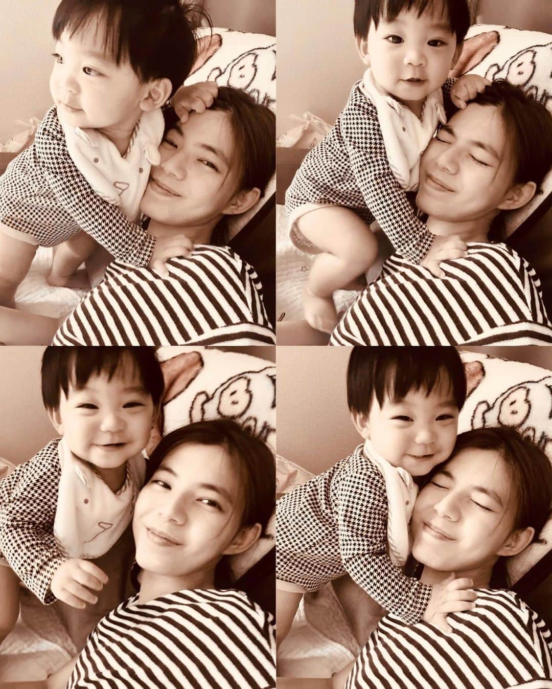 畑有里紗さんのインスタグラム写真 - (畑有里紗Instagram)「0歳のトナと過ごせるのも あと10日と思うと寂しいな🥹🥹  新生児からずーっと抱っこマンで4ヶ月くらいまで 抱っこ紐じゃないとお昼寝もしてくれんかったのに 今ではいろんなものに興味示して触りたい動きたいで 眠いときとかお出かけ以外は 体ひねって降りようとすることが増えた僕👶🏻 でも私がちょっとでもトイレとか他の部屋に行こうもんなら 全力でハイハイして追いかけてくる僕👶🏻  いろんなことがわかるようになってきて 手先も器用になって前までは誤魔化せてたようなことも どんどん出来るようになってきて、いまはポイポイブームなのでどの部屋に行っても跡をついてきては棚や引き出し開けてポイポイ宙に回しちゃうし、スムーズに行かんときも増えたけど、、笑 そしてつい日々の生活は色んなタスクに追われがちやけど、 あと少しの0歳児の時間を毎日大切に過ごしたいな🤱♡  息子の笑顔が最大の癒し🫶  #となのいる生活#0歳児#生後11ヶ月#男の子ベビー#男の子ママ#子育て記録#子育て日記#成長記録#0歳児育児#令和4年ベビー#寅年ベビー」5月17日 21時20分 - arii_m36