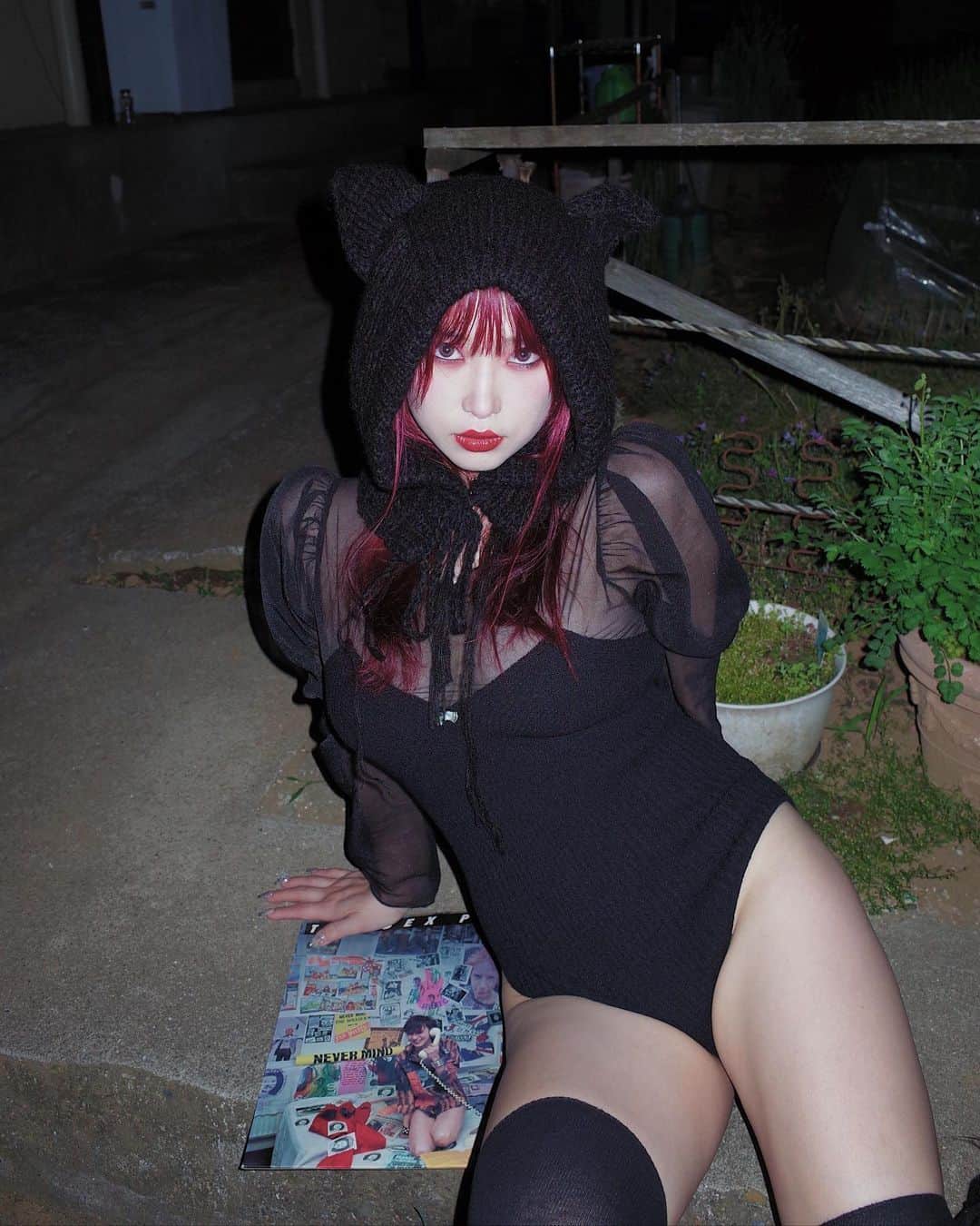 なつかのインスタグラム：「catch me first ♱⋰   style arrange by me :)  @beams_couture  #beamscouturelingerie」