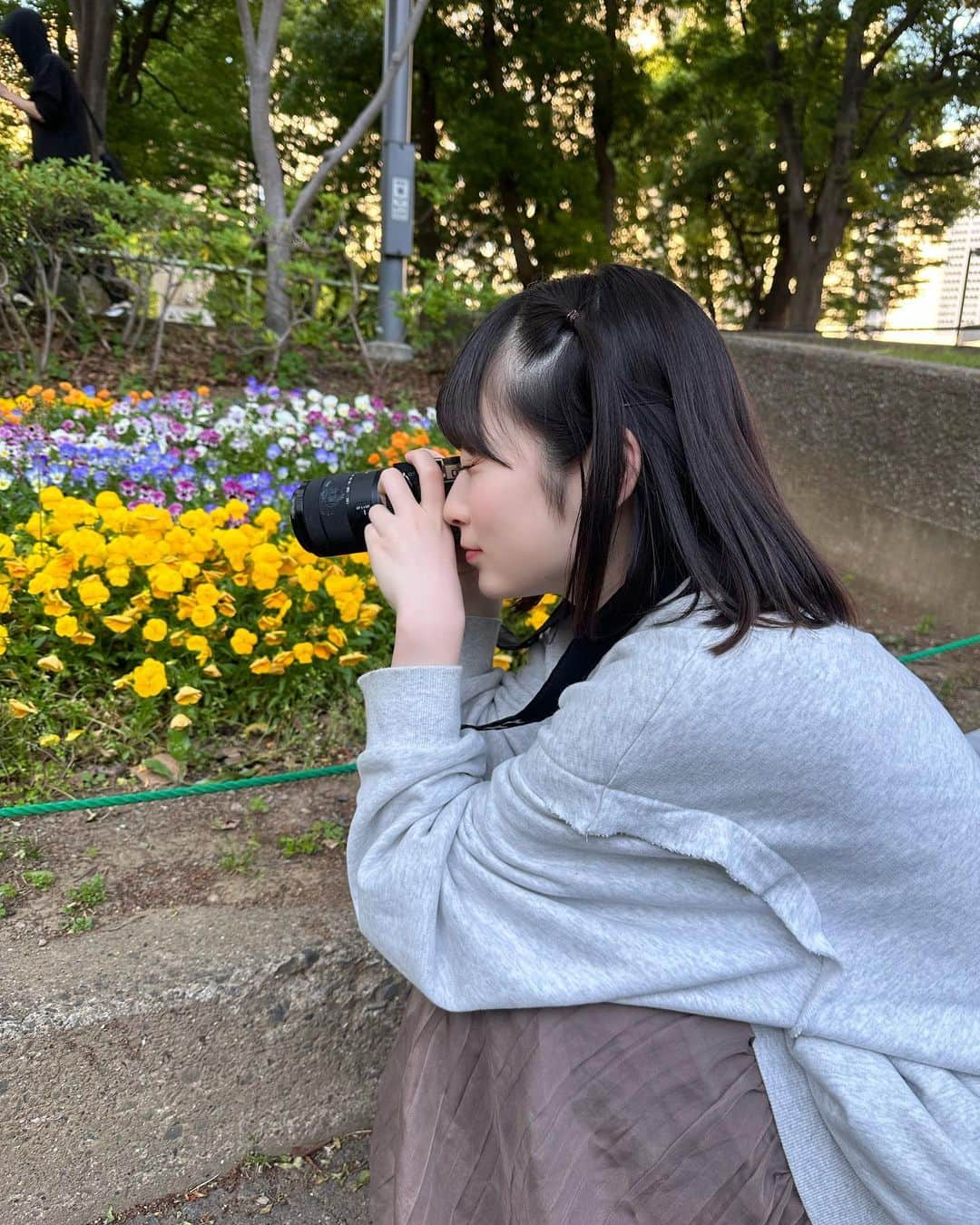 比嘉ゆめのさんのインスタグラム写真 - (比嘉ゆめのInstagram)「横顔 🌷💐🌼」5月17日 22時04分 - yumemiruno