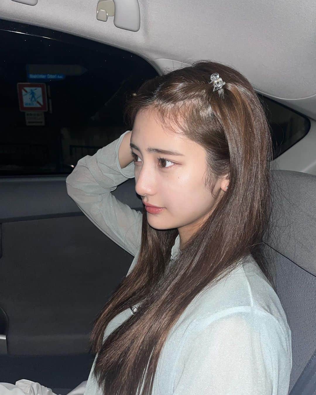 大西陽羽のインスタグラム：「最近ノーマルでも盛れる⸜🫶🏻⸝‍」