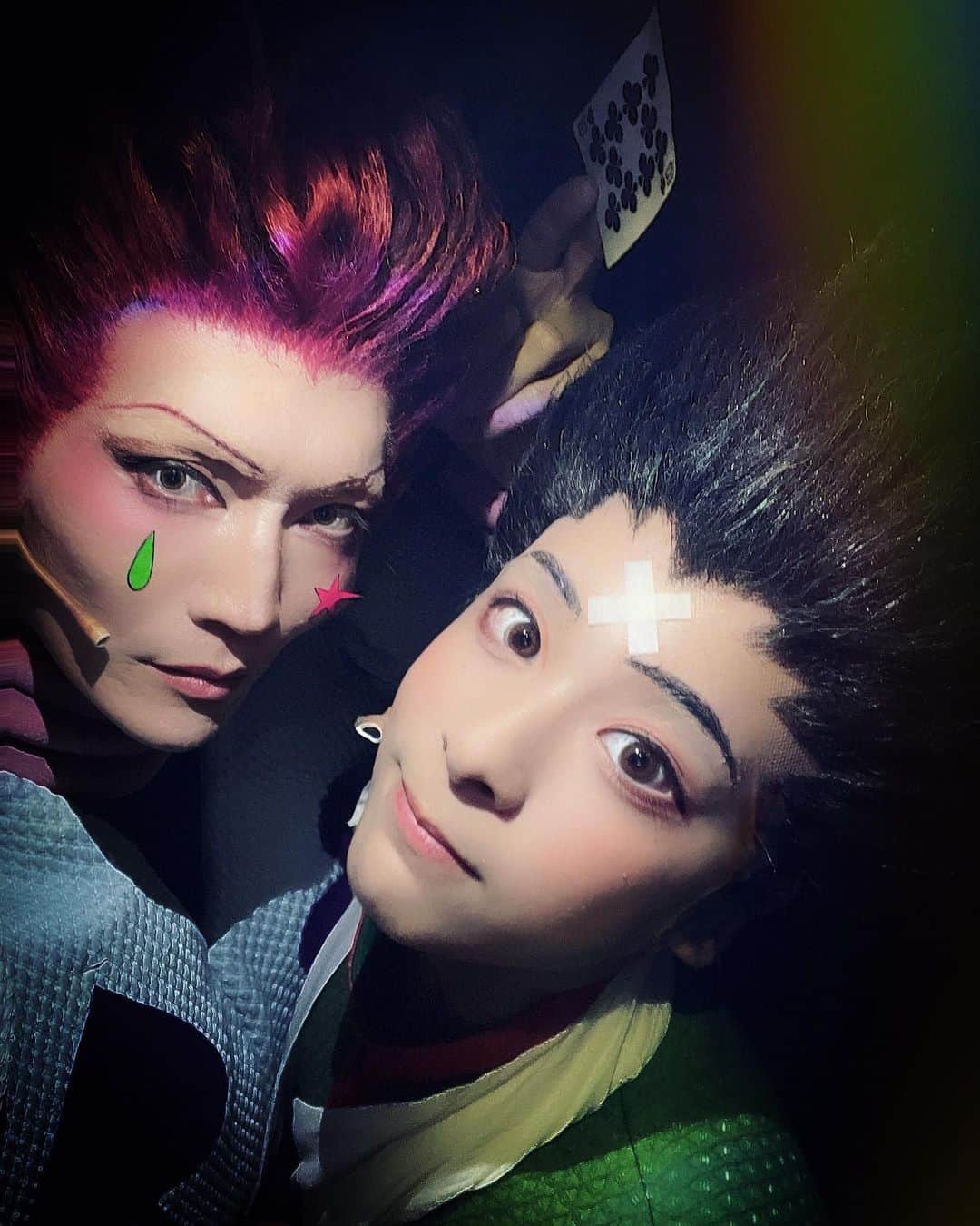 丘山晴己のインスタグラム：「#gon & #hisoka  thank you for being amazing 🍎audience ✨🫶 much love to y’all!!! #hunterxhunter」