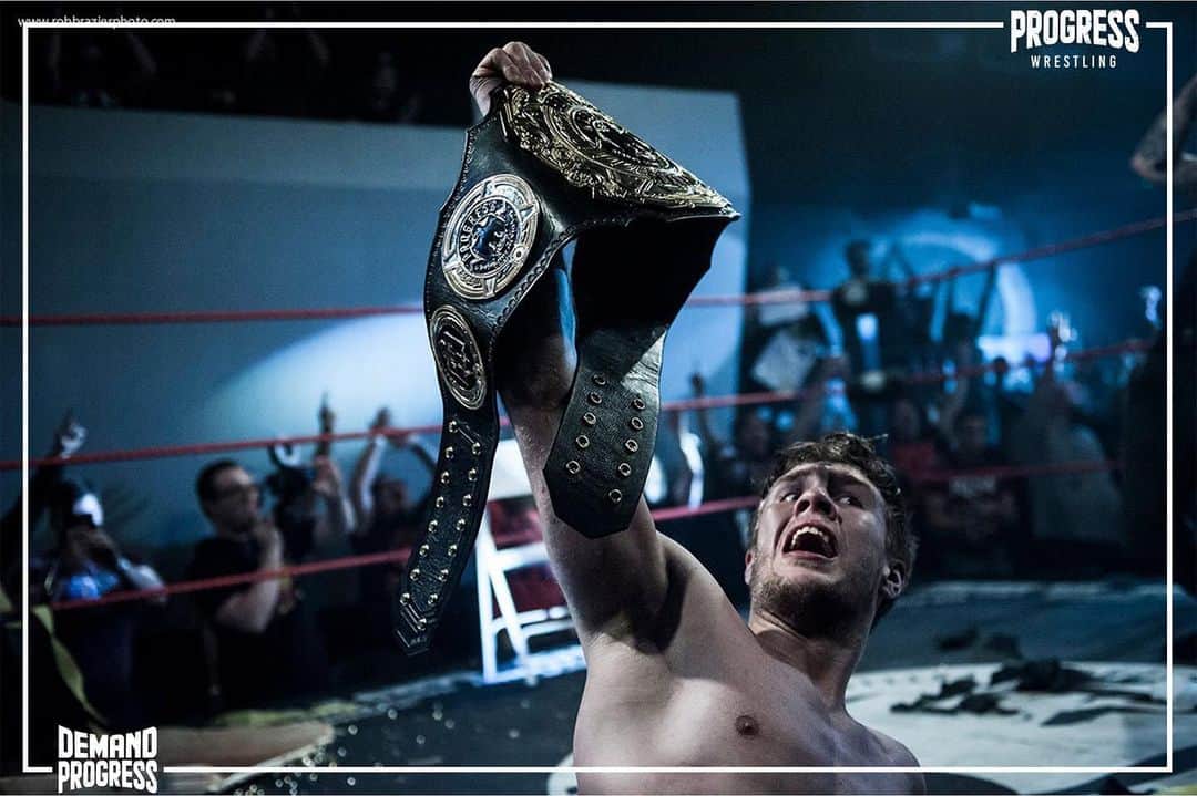 ウィル・オスプレイのインスタグラム：「🥇 Will Ospreay successfully cashed in his Super Strong Style 16 Championship shot at #Chapter20  👀 Can he do it all over again as he makes his RETURN to PROGRESS?   📰 bit.ly/WILLSSS16  🎟️ Get your #SSS16 tickets here: bit.ly/PROTIX1  #PROGRESSWrestling #Wrestling」