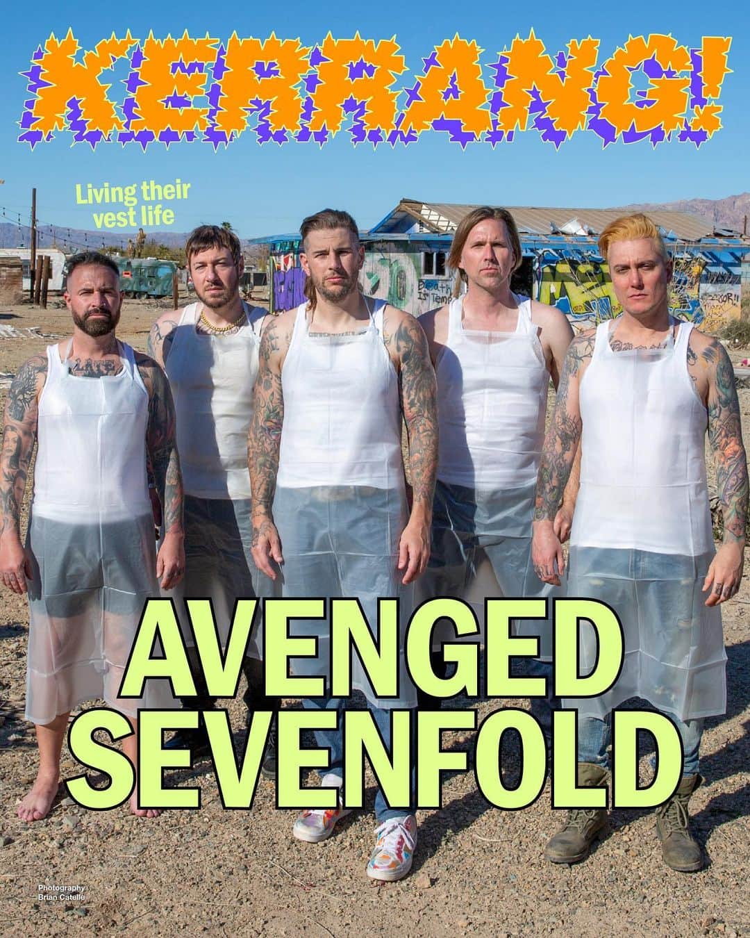 Kerrang!のインスタグラム：「Kerrang! Cover Story 🦇  “Just say your message and put the art out there. Artists should do what they want and explore deeper rabbit-holes”  Avenged Sevenfold have become one of modern metal’s biggest bands by forever doing things their own unique way. In a world-exclusive interview, frontman M. Shadows and guitarist Synyster Gates lift the lid on new album Life Is But A Dream… and the band’s fearless, fantastic latest chapter.  ✍️: @emilycrtr 📸: @briancattelle 🎨: @aledsavedlatin  #kerrangcoverstory」