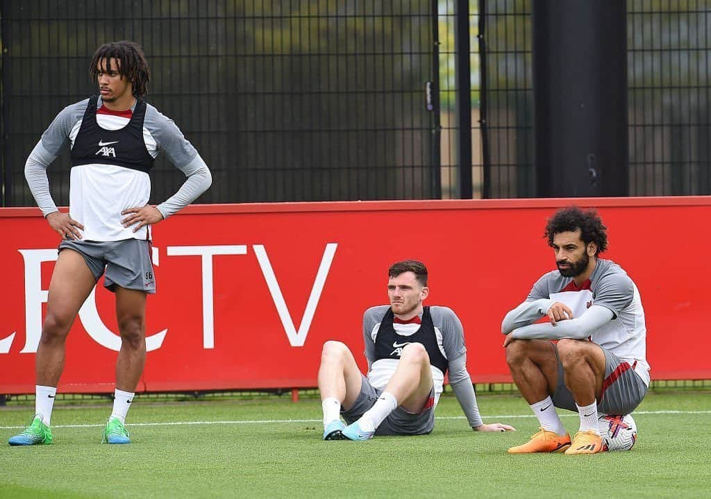 トレント・アレクサンダー＝アーノルドのインスタグラム：「Liverpool FC training (17-05-2023) 🔴📷: John Powell for Liverpool FC 🔴 @trentarnold66 🔴   Tags ignore: #trentarnold #TAA66 #team66 #trentalexanderarnold #team66 #trentalexander  #milner #hendo #gerrard #diogojota #liverpool #lfc #salah #mane #firmino #robertson #vandijk #keita  #chamberlain #aoc #thiago #matip #gakpo  #tsimikas #football  #l4l #f4f #lfl」