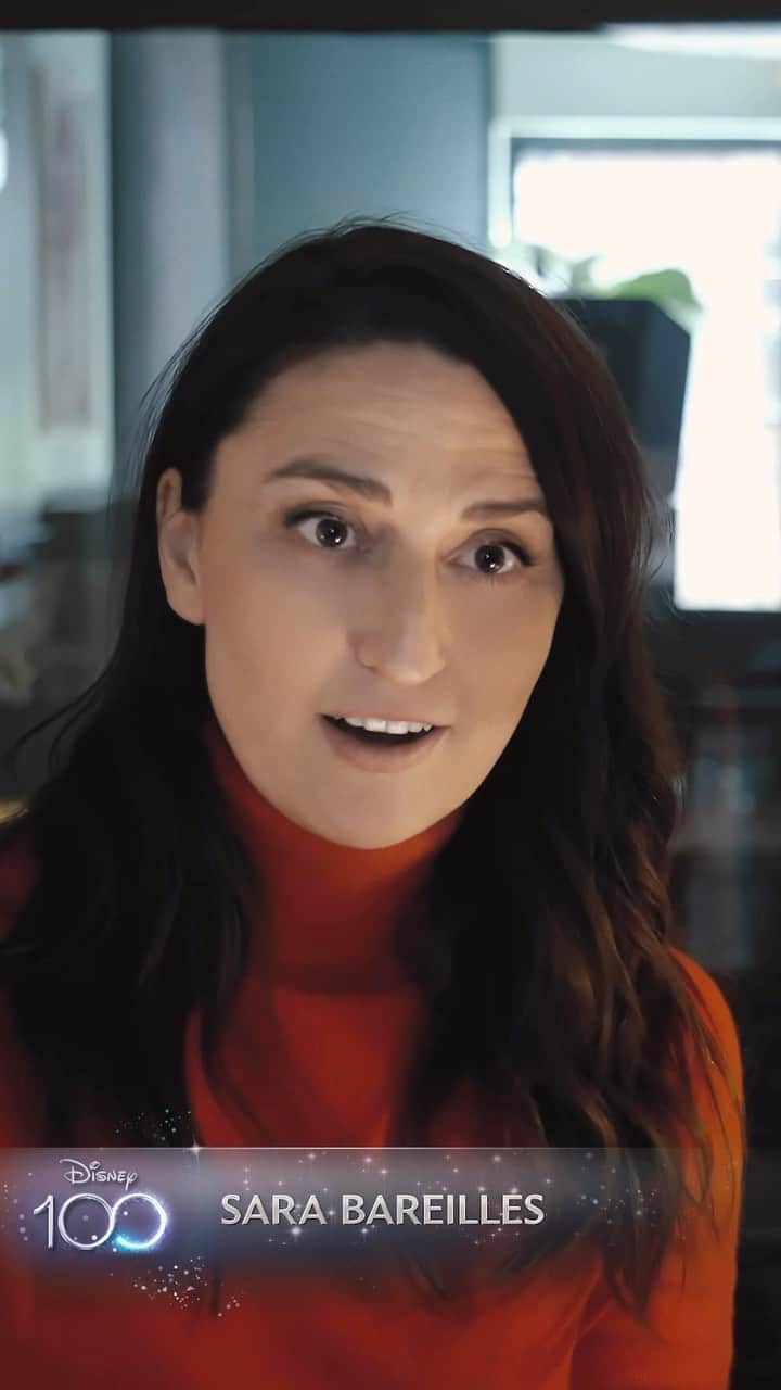 のインスタグラム：「Discover the magic behind the scenes of @sarabareilles’ “When You Wish Upon A Star” in this behind the scenes look at the music video. 🌟 Link in our Story.  #Disney100」