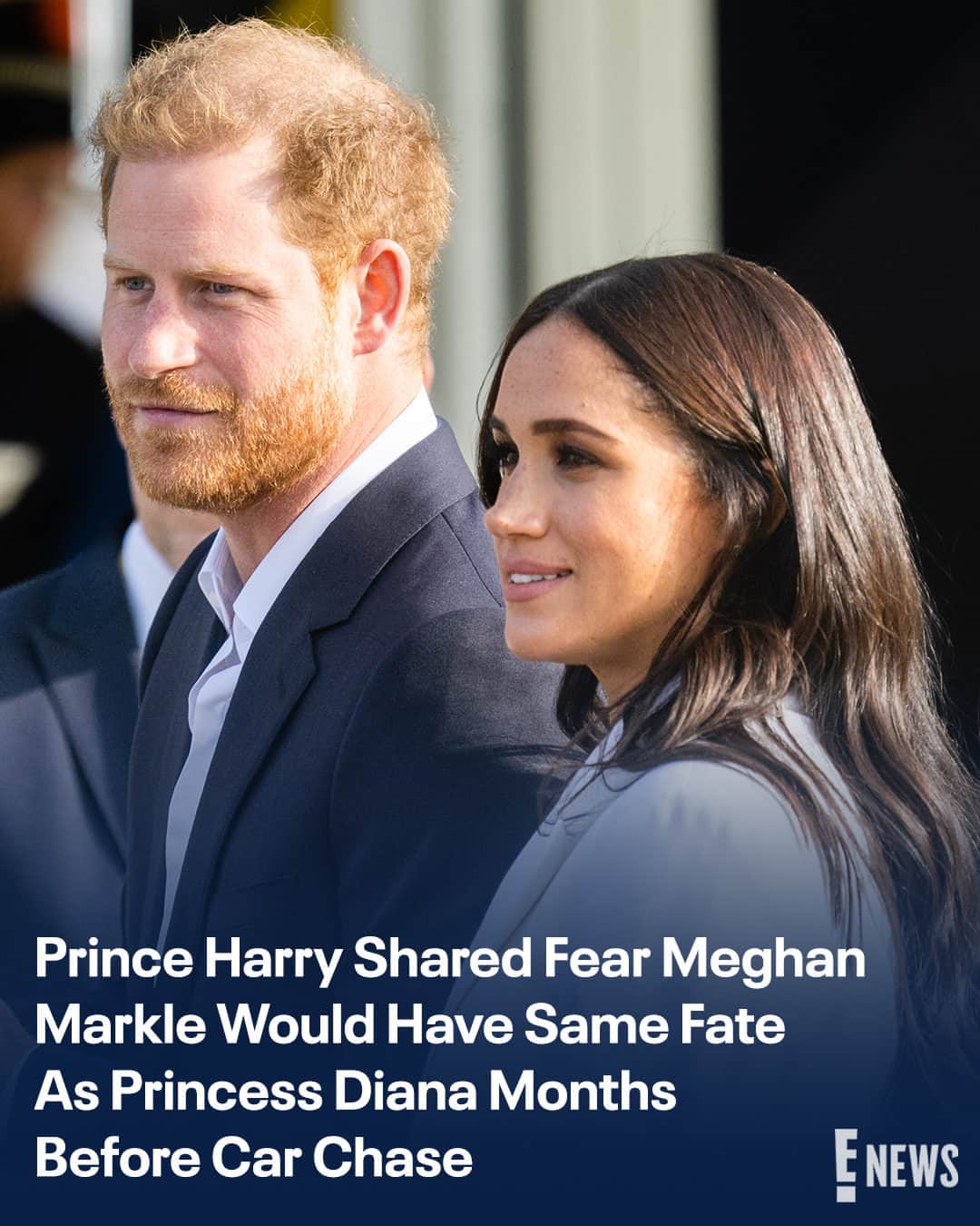 E! Onlineさんのインスタグラム写真 - (E! OnlineInstagram)「It's an alarming instance of déjà vu Prince Harry may have seen coming. Link in bio for the comment he made months before his and Meghan Markle's “nearly catastrophic” car chase. (📷: Getty)」5月18日 3時00分 - enews