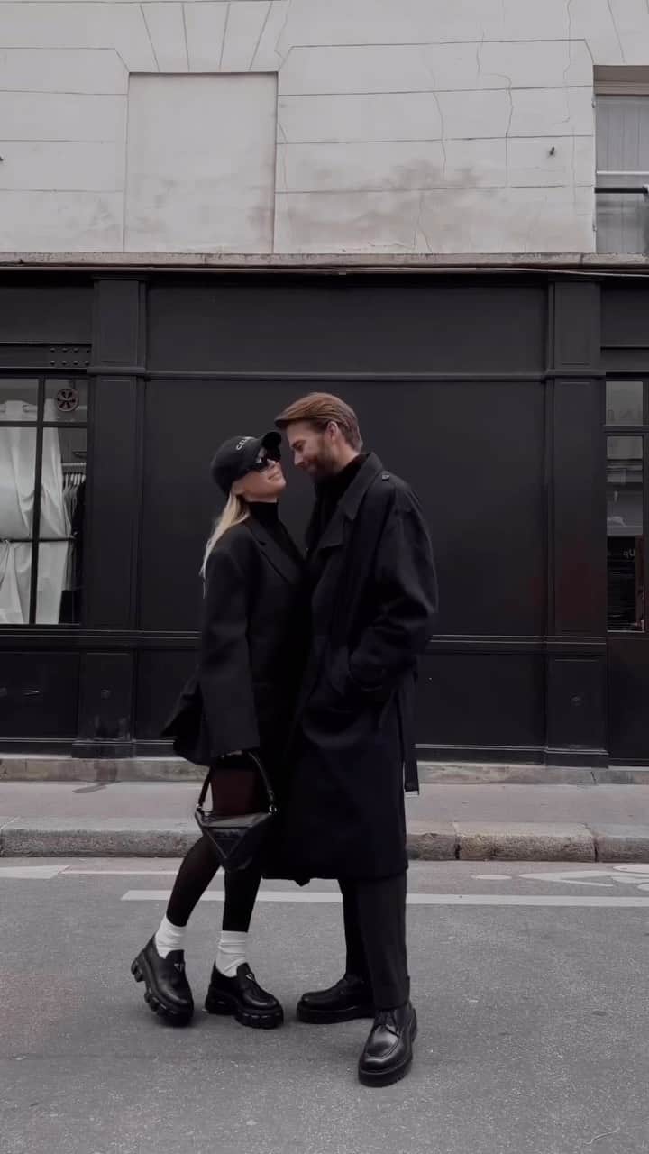 Men Withのインスタグラム：「Matching two great all black outfits 🙌🏽   By @erik.forsgren and @victoriatornegren #menwithstreetstyle」