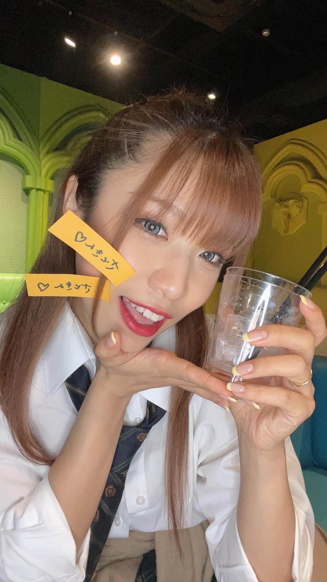 のインスタグラム：「JK配信🏫👶🏽さときん2杯.遠隔ドリンクご馳走さまです🥰」